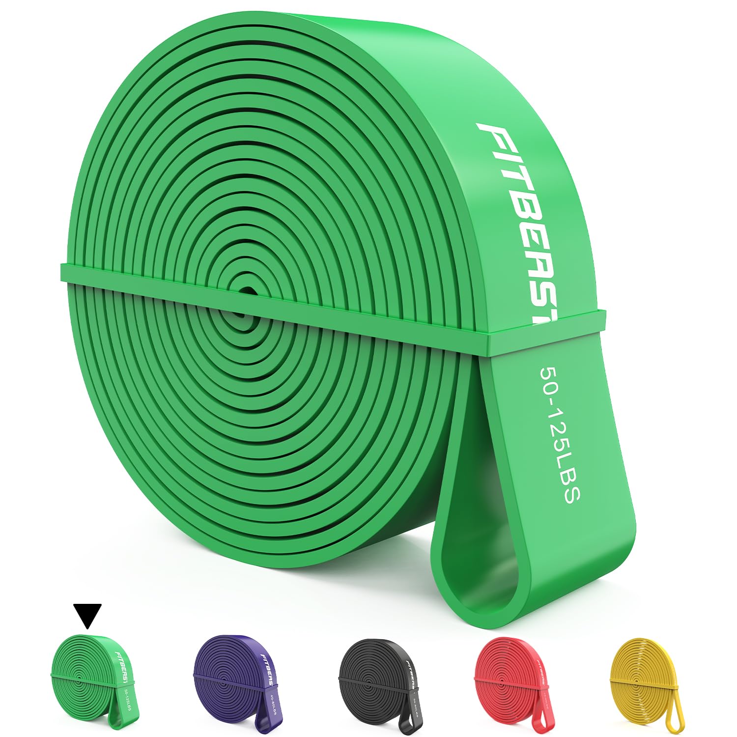 FitBeast Pull Up Bands Set 5 Different Levels Resistance Band Pull