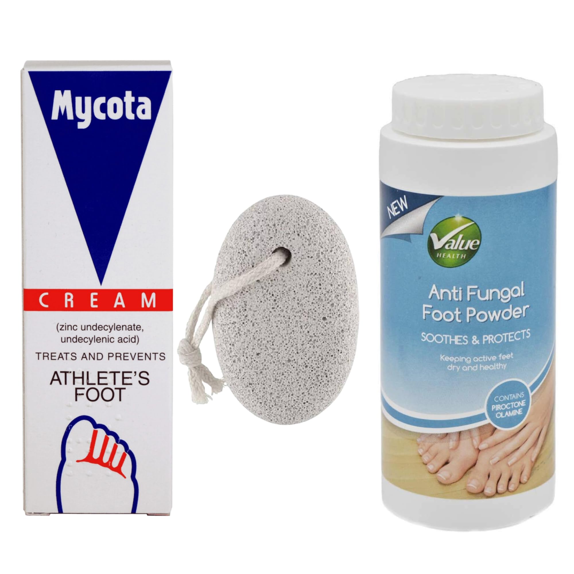 Athletes Foot Treatment Bundle With Mycota Athletes Foot Cream 25g And