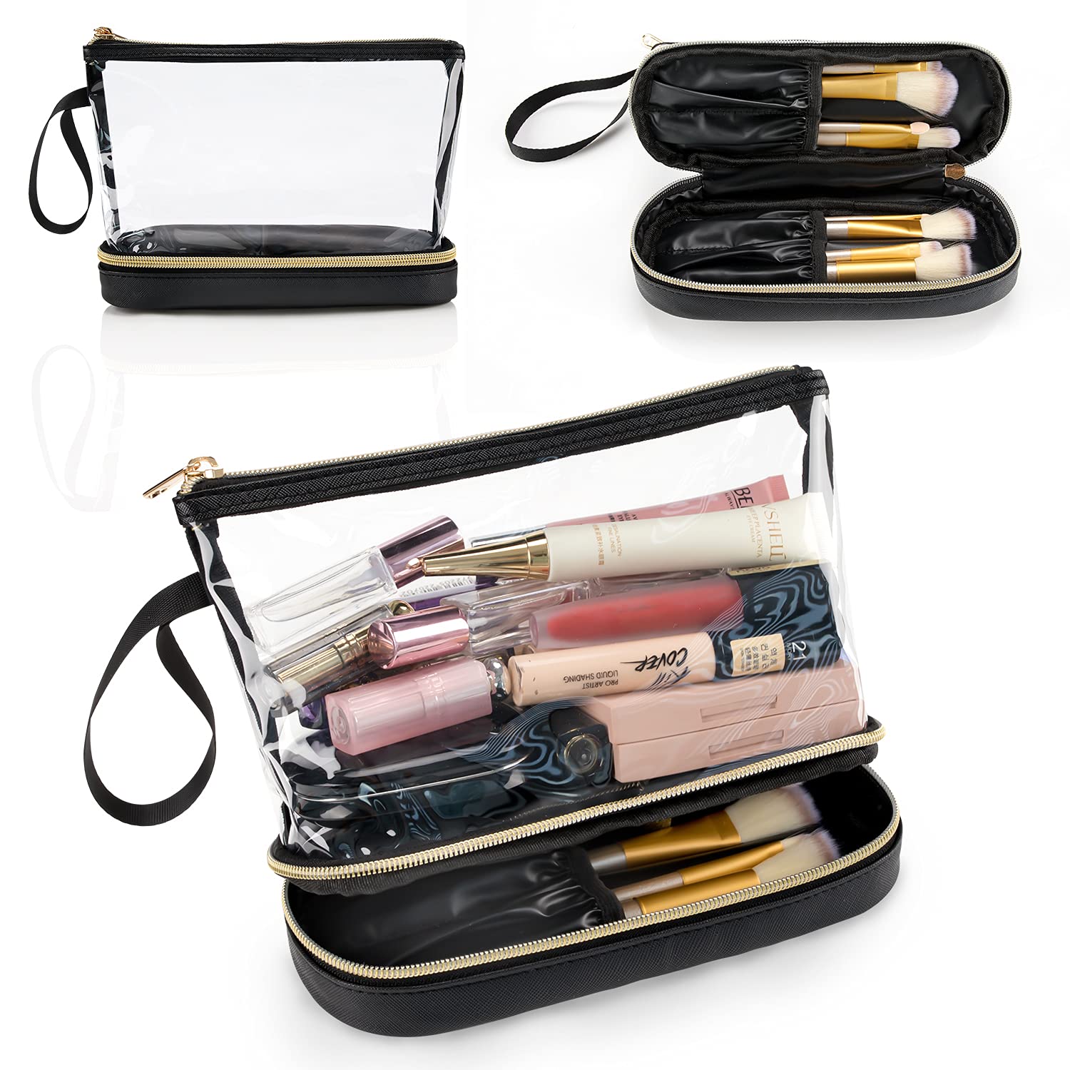 Clear Makeup Toiletry Bag 2 Layer Portable Cosmetic Organizer Bag  Water-Resistant PVC Travel Makeup Pouch Laser Cosmetic Classified Storage  Bag - China Cosmetic Bag and Coin Bag price | Made-in-China.com