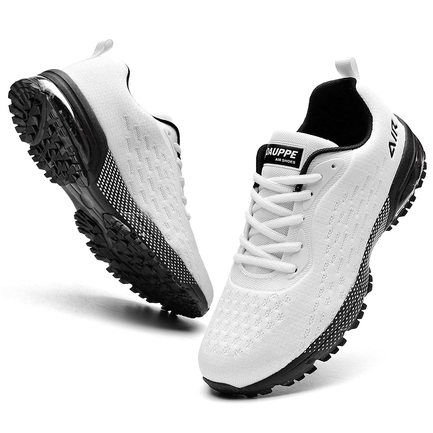  QAUPPE Mens Air Running Shoes Athletic Trail Tennis Sneaker  (Allblack US 7 D(M)