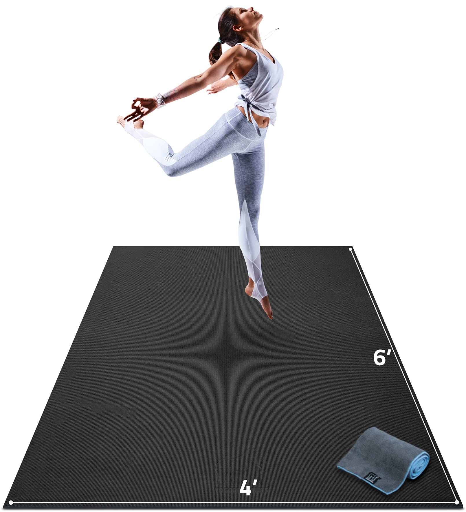 Thick Yoga Mat Fitness Mat Pilates Mat 6/8mm Exercise Yoga Mat Non