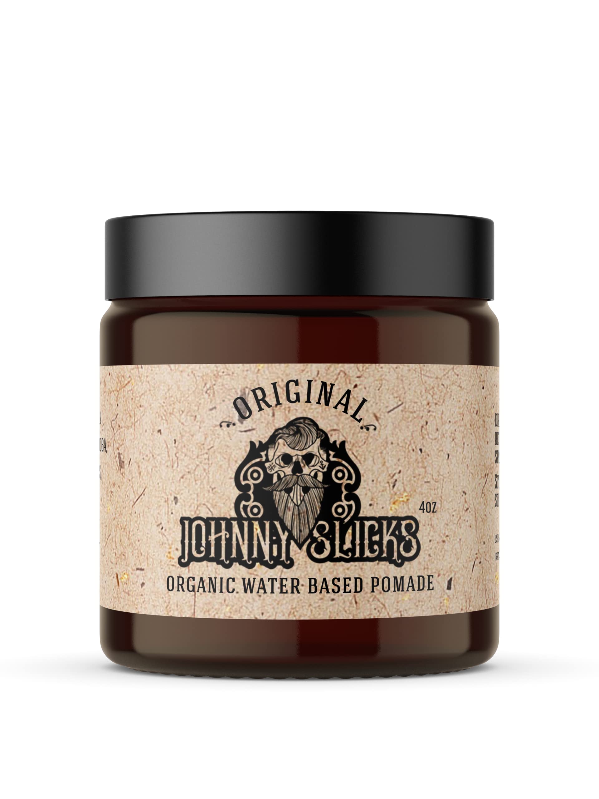 Johnny Slicks Handcrafted Organic Beard Oil: Moisturize, Soften, Promotes Healthy Hair Growth & Reduce Itch | US Made, Veteran Owned (Natural Serum