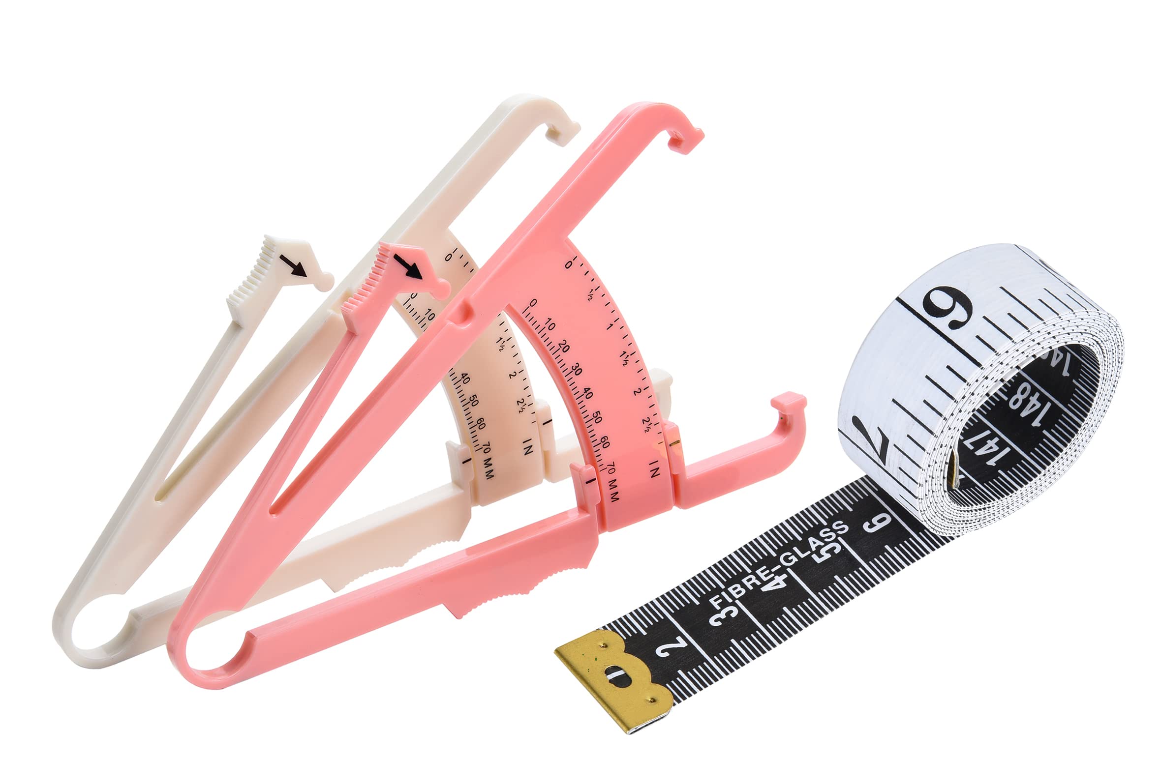 70mm Skinfold Body Fat Caliper Set With Measure TapeBody Skinfold