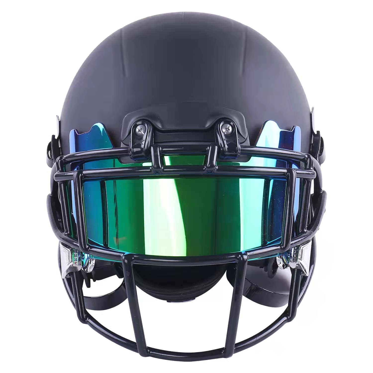 SLEEFS Football Helment Visor - Tinted Professional Football Visor/Shield -  Fits Youth & Adult Helmets - Includes Quick Visor Clips + Microfiber