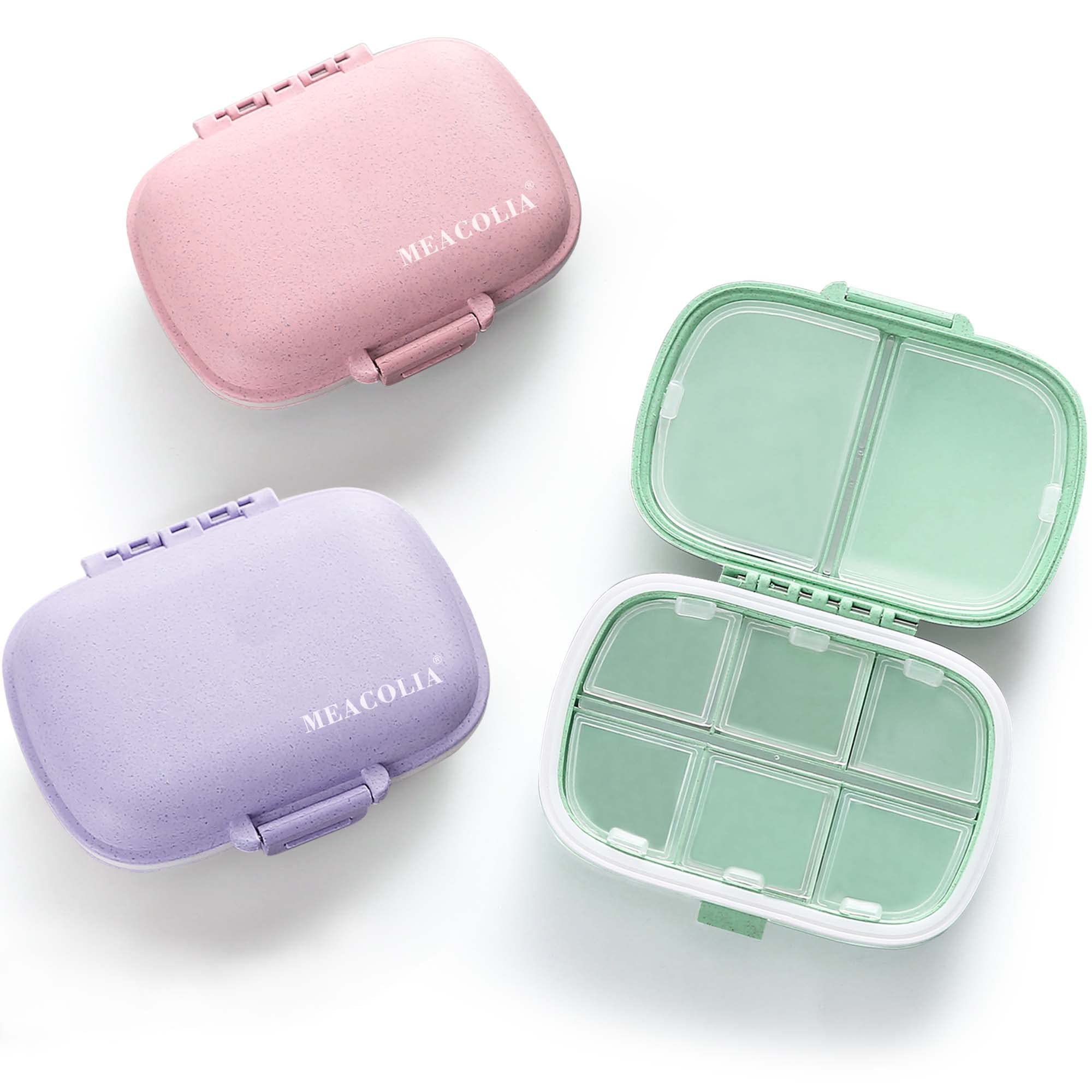 Serfeymi 3 Compartment Waterproof Cute Small Pill Box for Purse &  Pocket,Travel Portable and Multifunctional Pill Case Holder for Vitamins,  Fish Oil, Supplement… | Small pill box, Pill case, Pill boxes