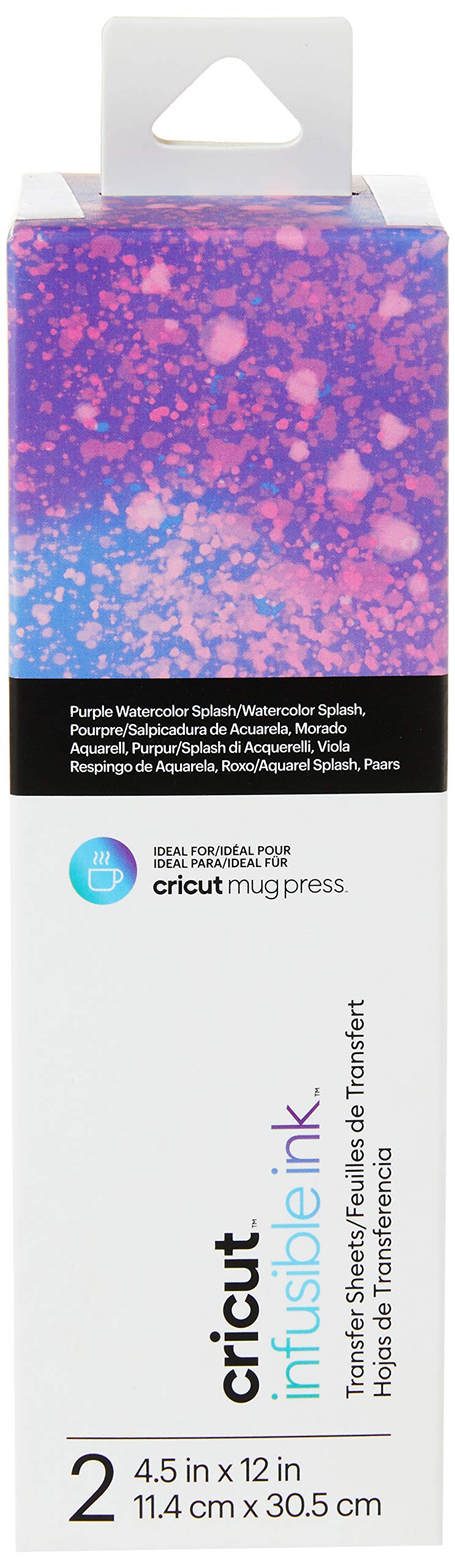 Cricut Infusible Ink Transfer Sheets - 4.5 x 12 - Purple Watersplash  Pattern - For Cricut Mug Press Maker Explore Air 2