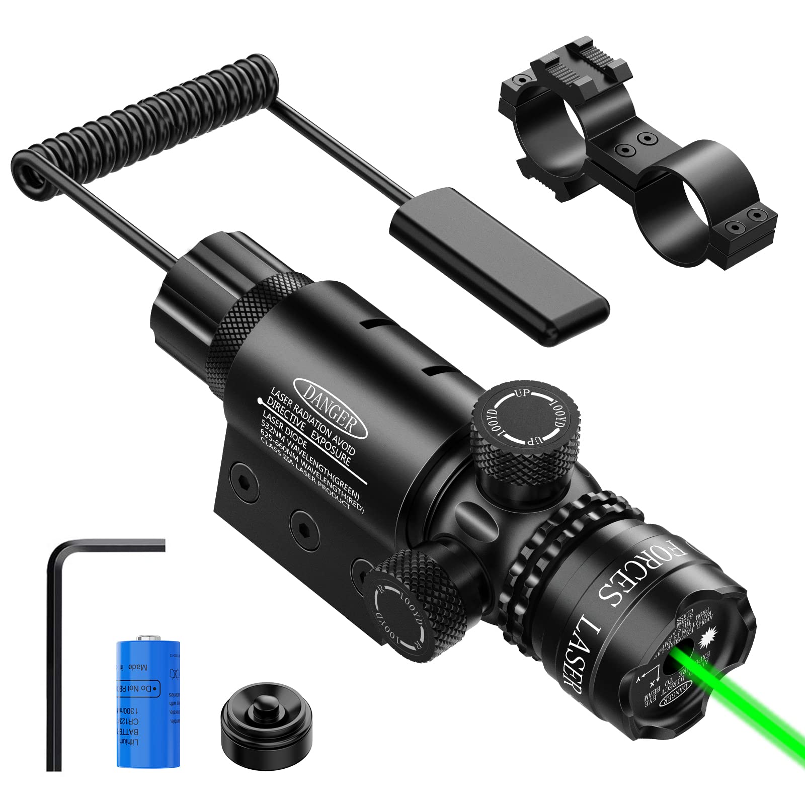 EZshoot Green Laser Sight Green Dot 532nm Scope with 20mm Picatinny Mount –  StarSyncTrackers