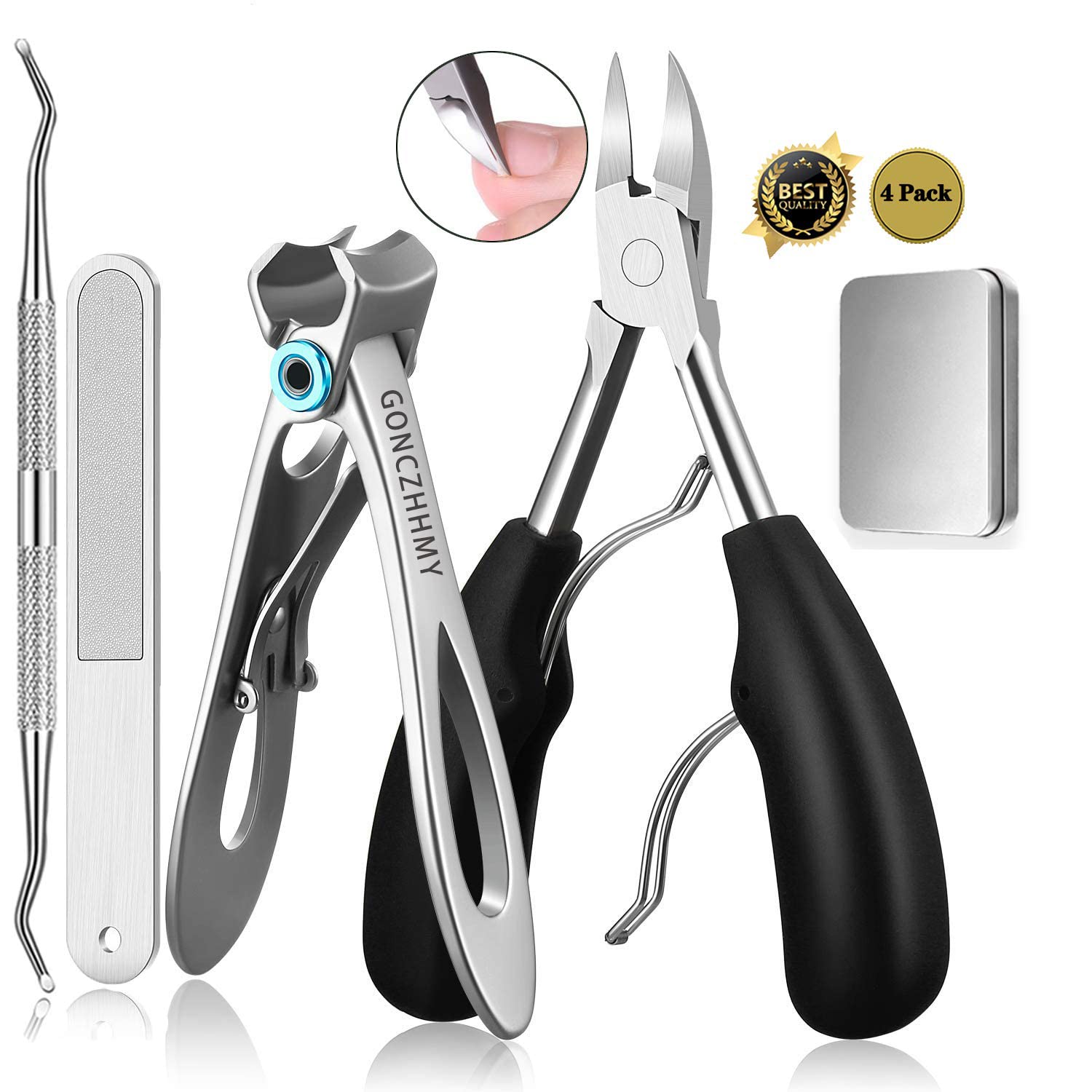 Toe Nail Clippers for Thick Nails Large Toenail Clippers for Ingrown  Toenails or Thick Nails for