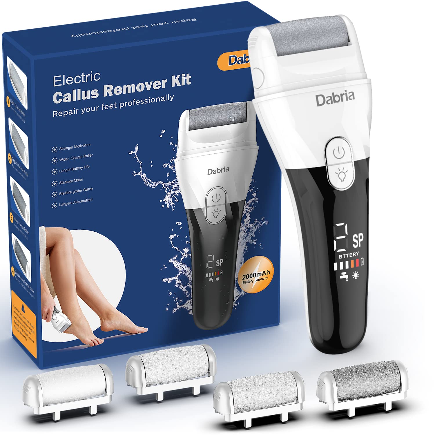 Electric Callus Remover For Feet, 2 Speed Electric Foot File