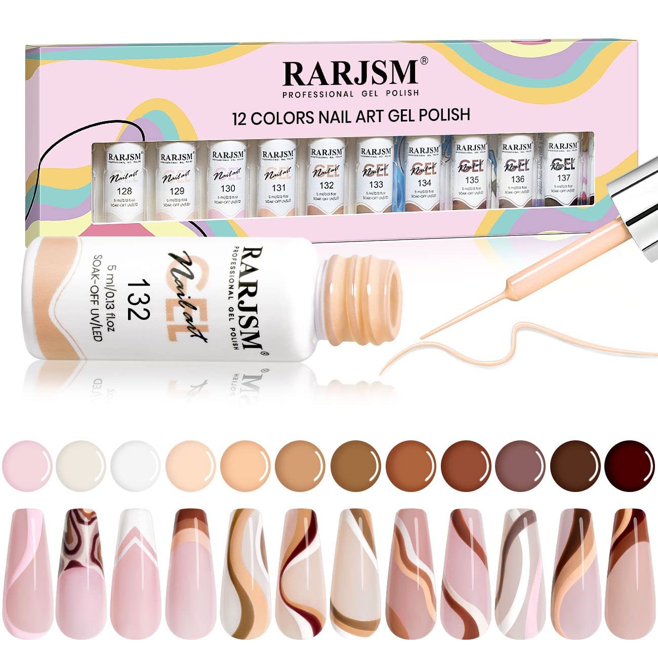 rarjsm nail art gel