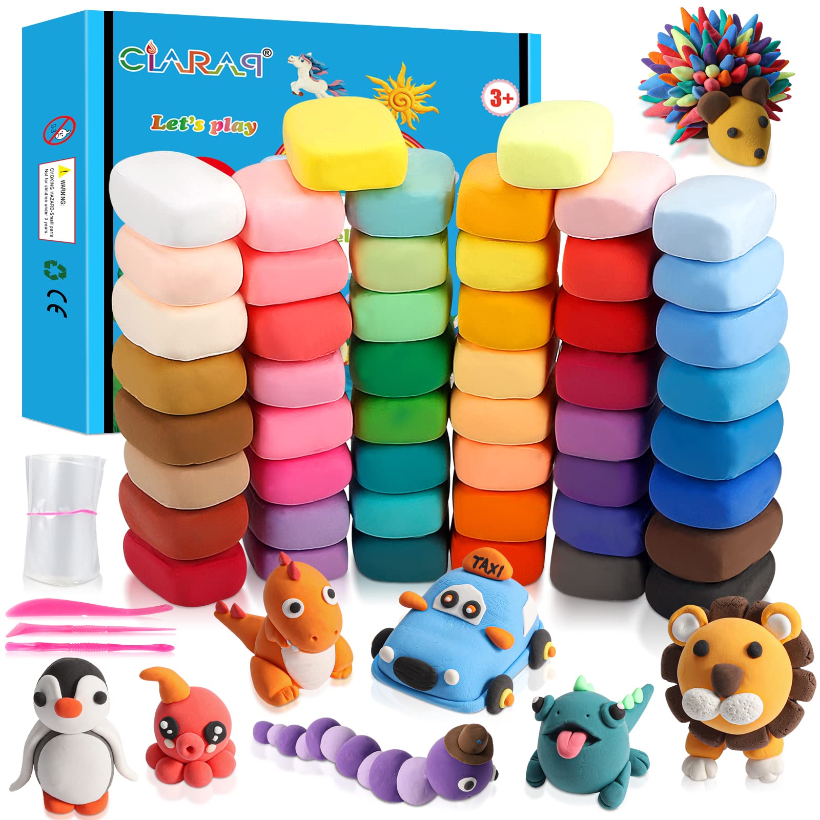 Pigs' Perfect Holiday, 12 Color Premium Quality Air Dry Modeling Clay Kit  for Kids, Improves Spatial Thinking Capacity