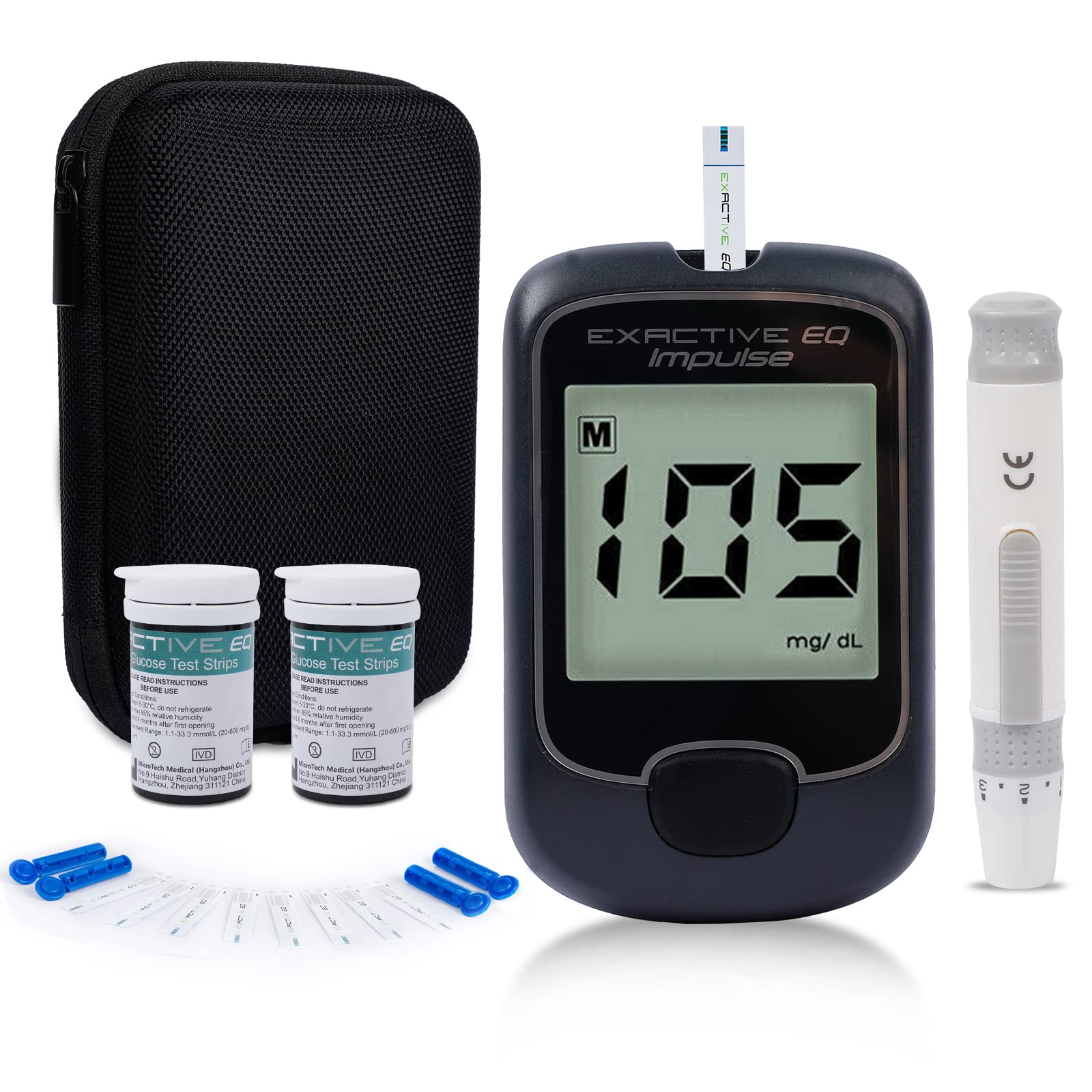 Blood Glucose Monitor Kit Diabetes Testing Kit Exactive EQ Diabetes