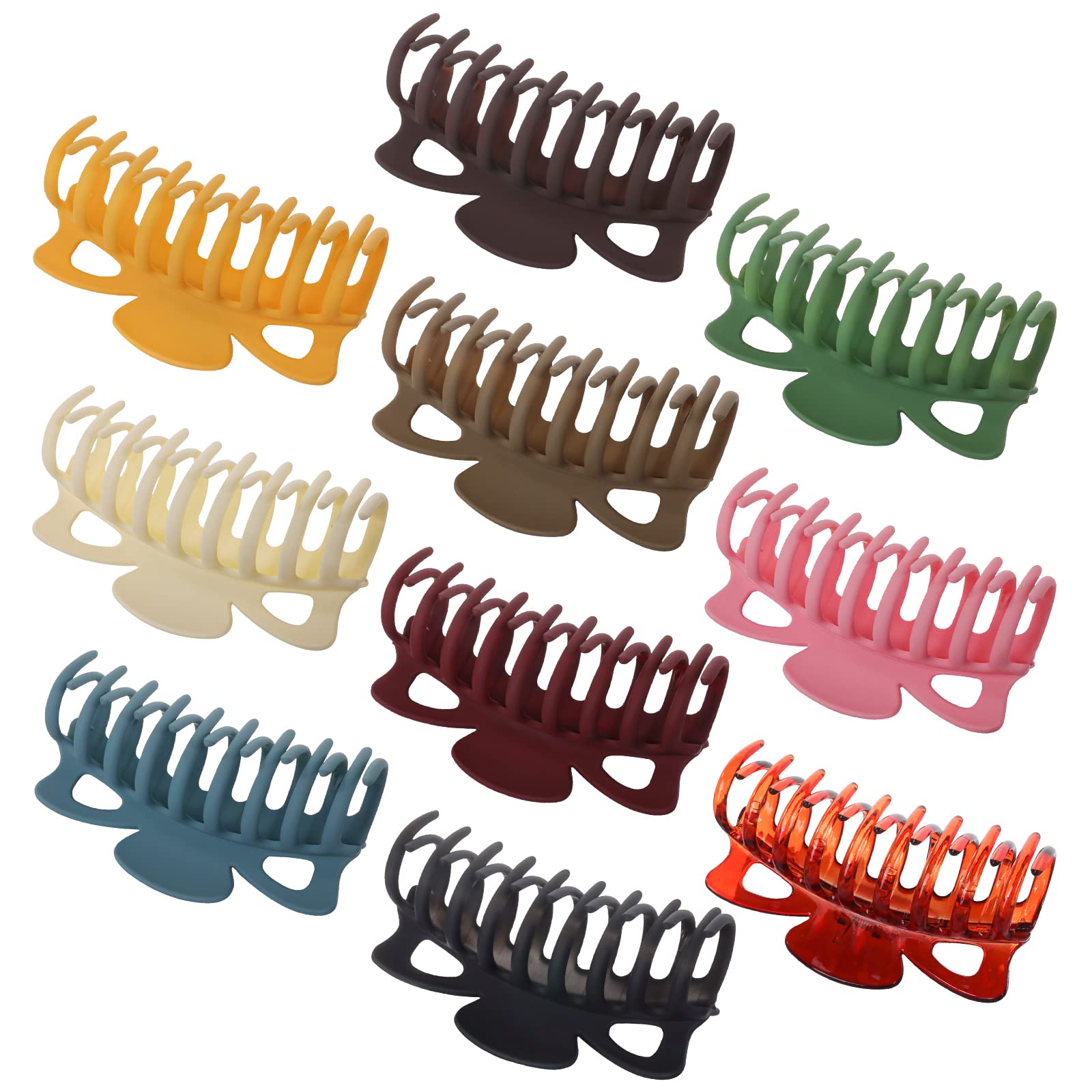 Magicsky Large Hair Claw Clips 10PCS Big Butterfly Hair Clip 4.2