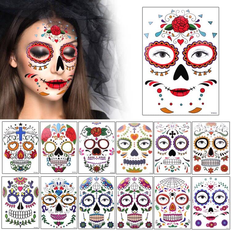 Face Stickers For Party Decorative Waterproof Fun Stickers For Makeup Pool  Party Costume Stickers Stick On