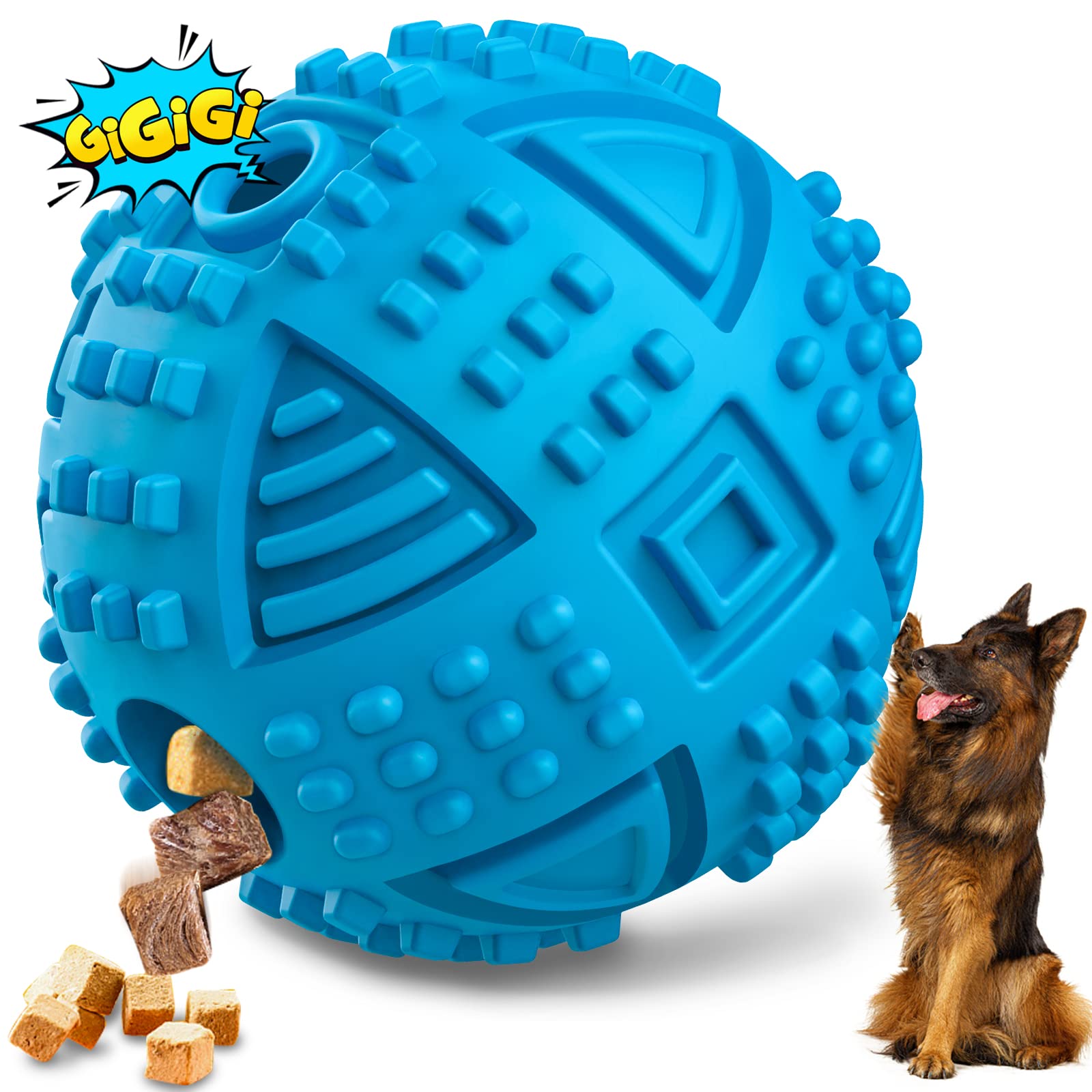 Dog Puzzle Toys Rubber Dog Chew Toys Treat Food Dispensing Toys for Teeth  Cleaning IQ Treat Ball Toy Interactive Enrichment Toys - AliExpress