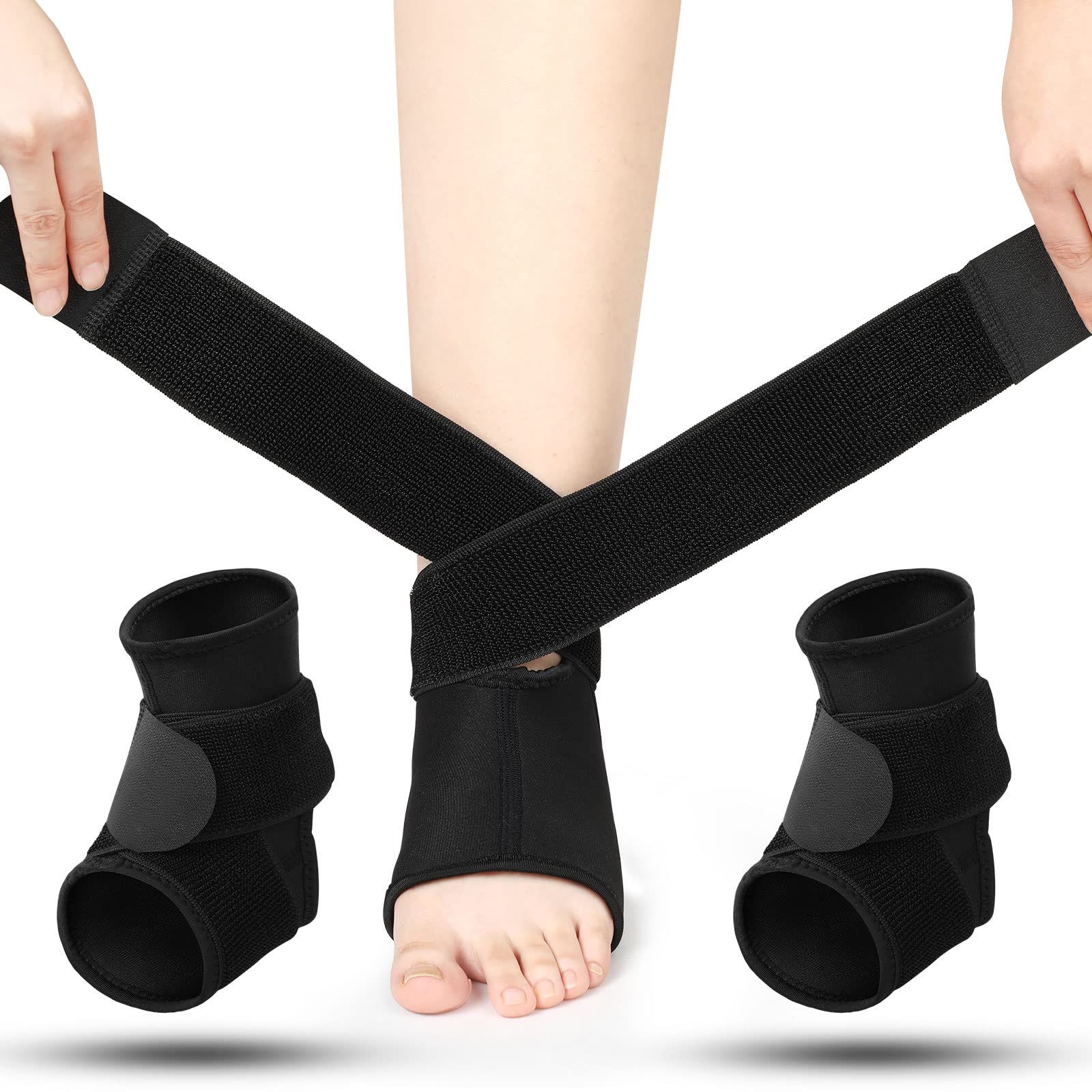 Lightweight and Breathable Neoprene Black Ankle Brace