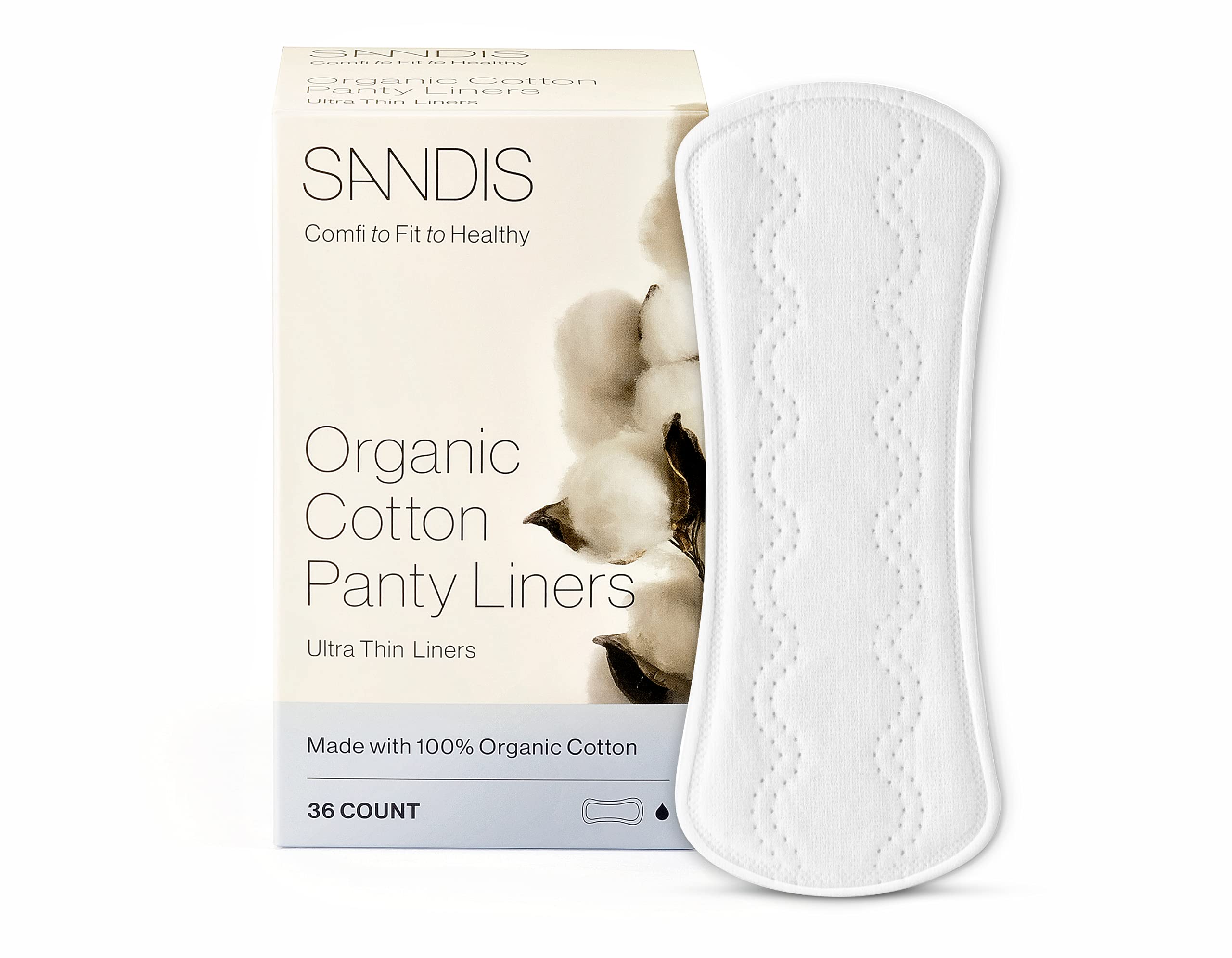  Ultra Thin Liners, 108 Count - Cotton Panty Liners