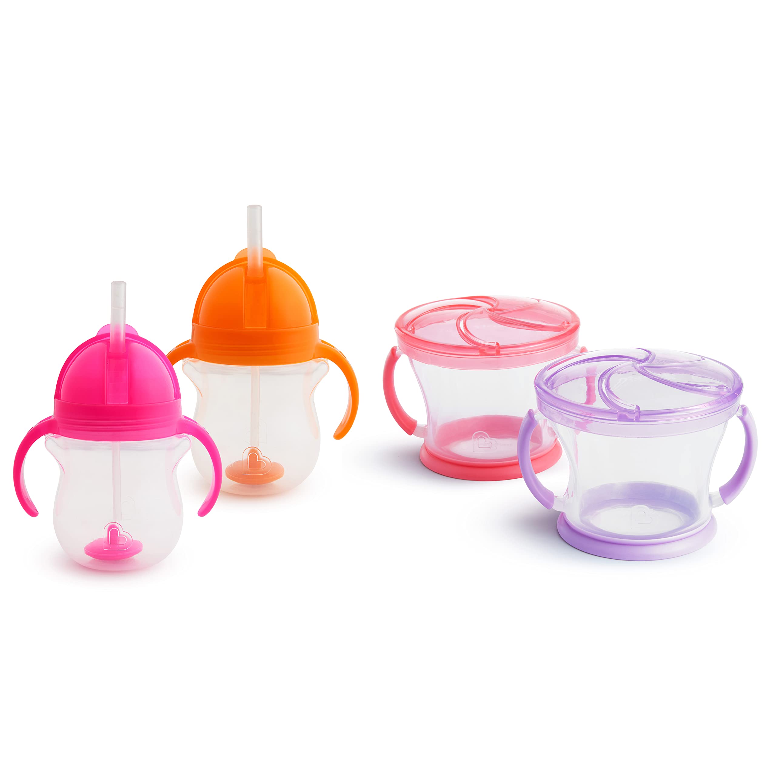 Munchkin Click Lock Weighted Straw Flexi Cup - 7 Oz(Colors May