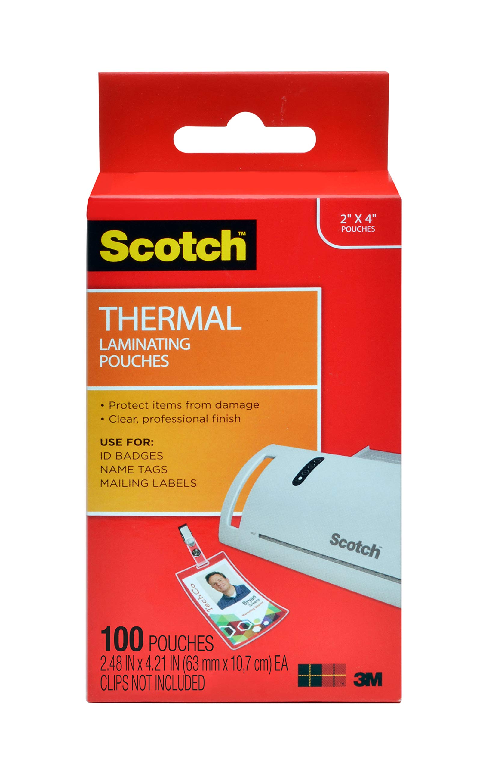 Scotch Thermal Laminating Pouches Premium Quality, 5 Mil Thick for