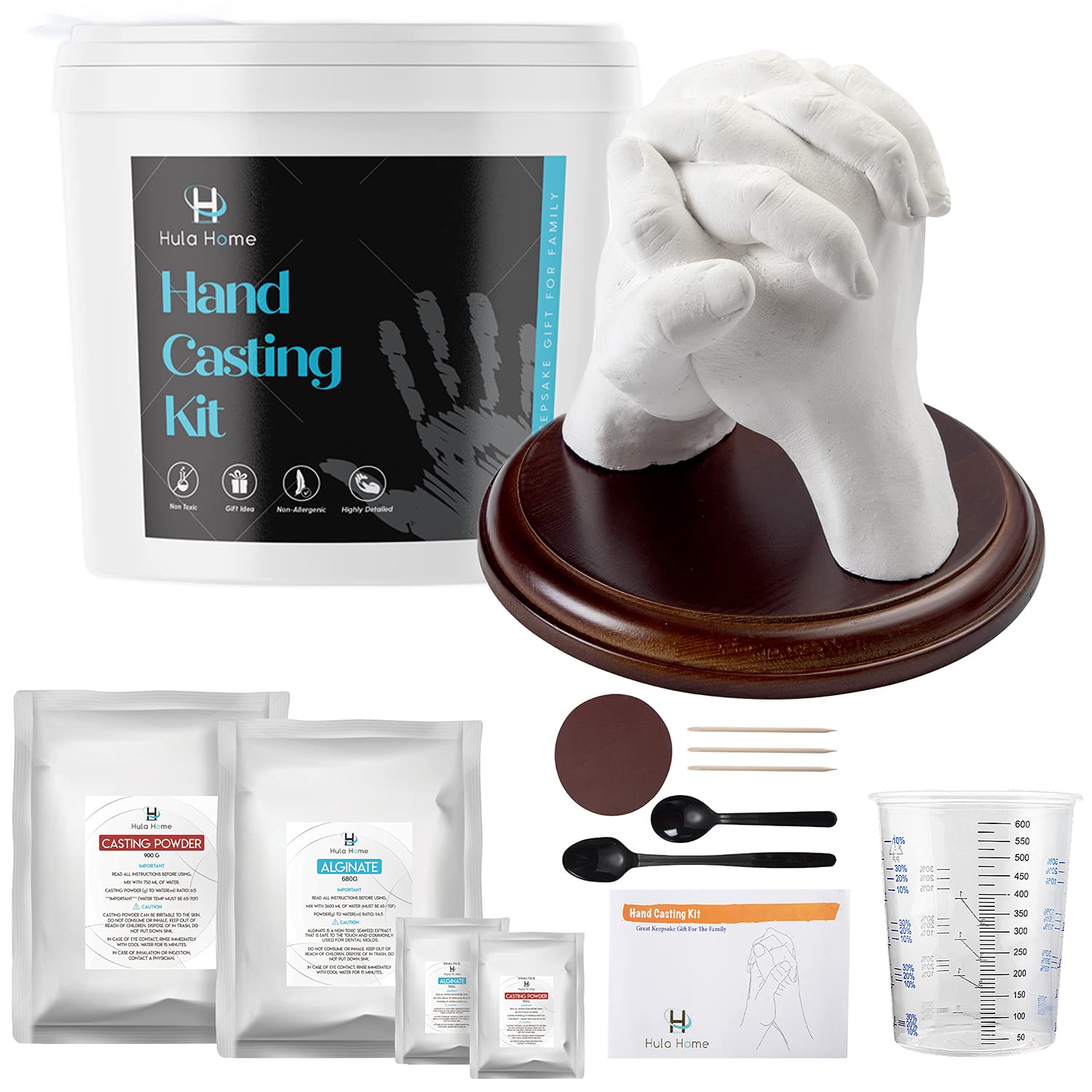 Diy Hand Casting Kit Couples - Hand Mold Kit Couples, Wedding Engagement  Gifts For Couples Husband Wife, Girlfriend Boyfriend, Home Decoration - Temu