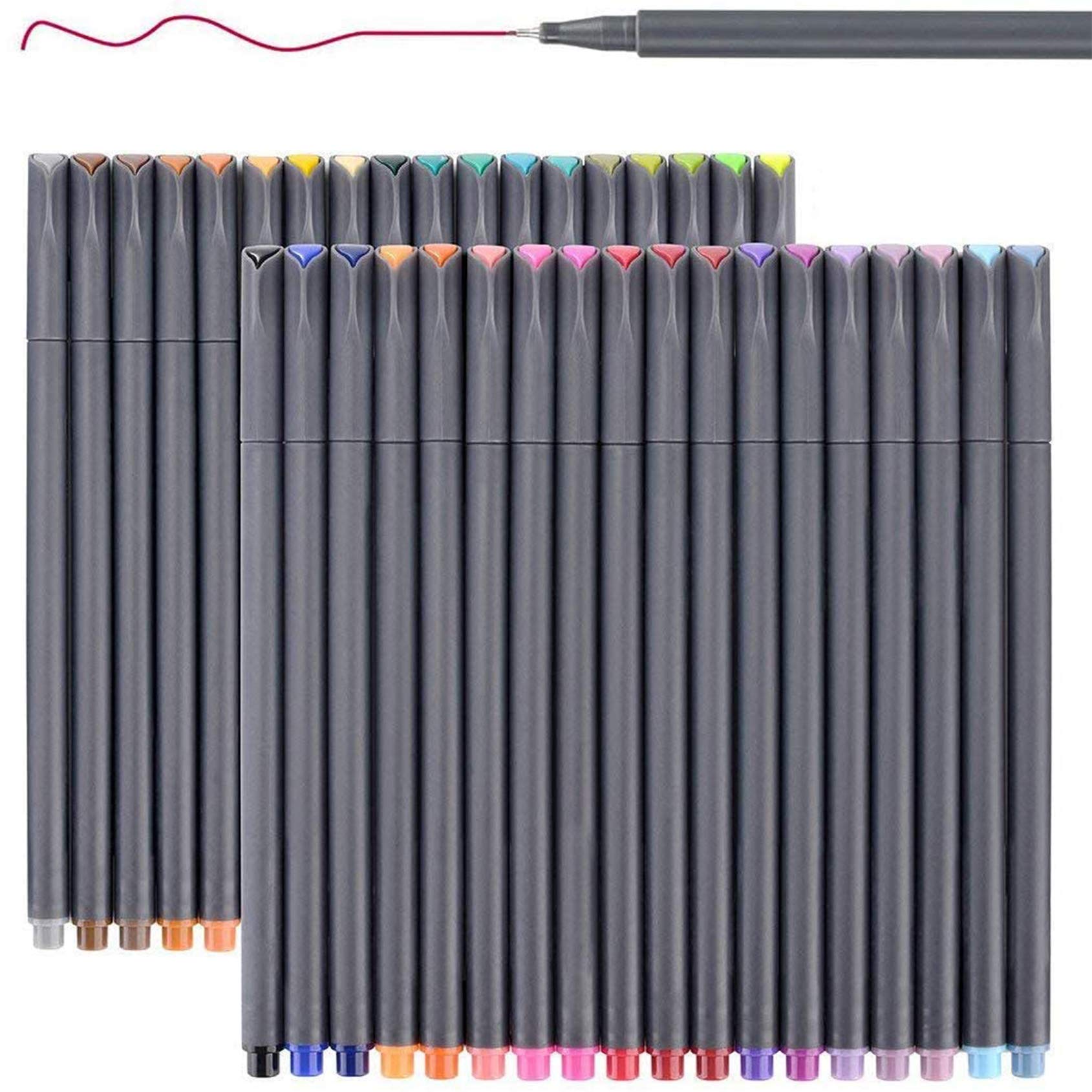  iBayam Dual Tip Art Brush Marker Pens for Adult