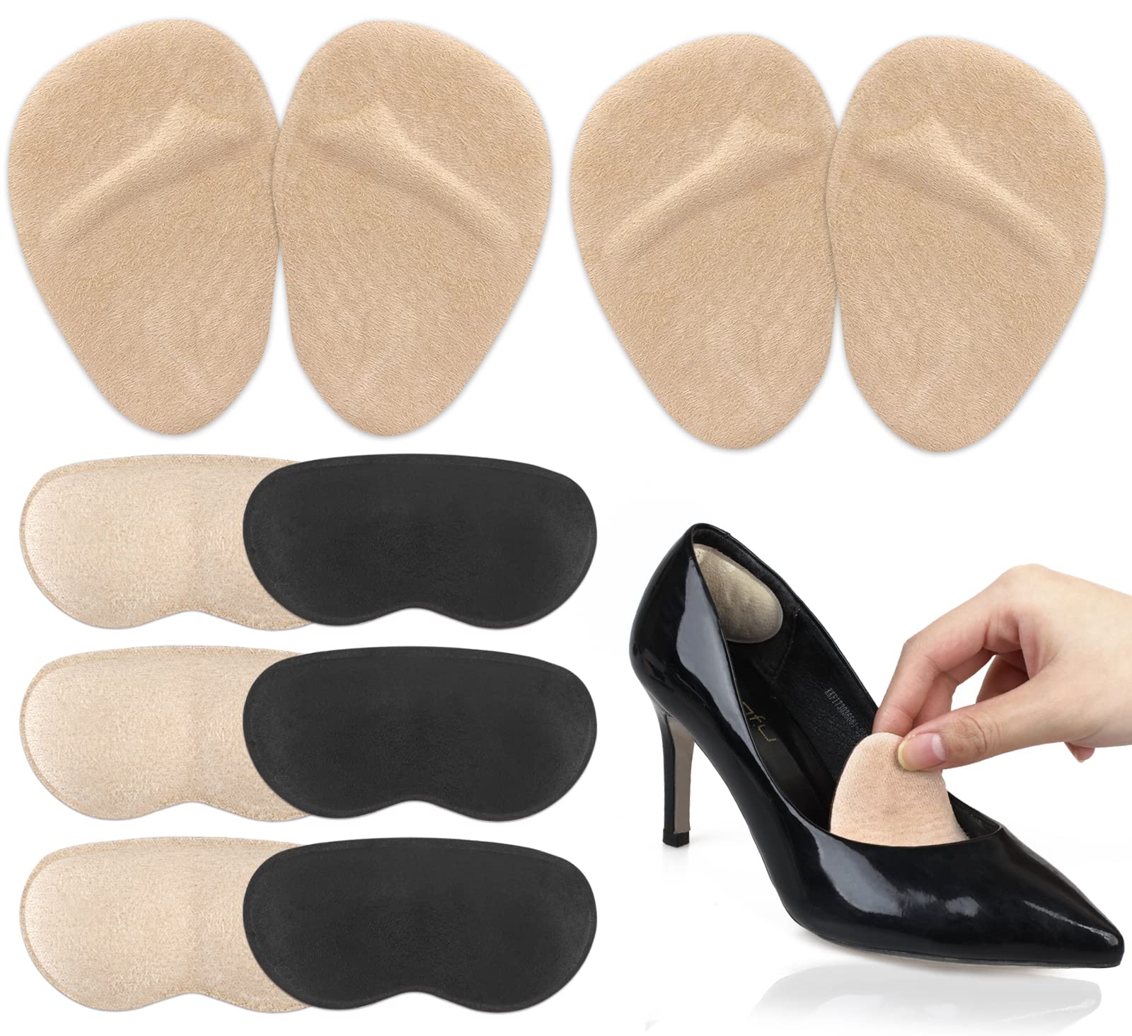 Heel Pads High Heel Inserts for Women Heel Cushions for Back of Heel 6  Pairs Heel Grips/Pads for Shoes That are Too Big Heel Inserts for Loose  Shoes Foot Pads for Heel