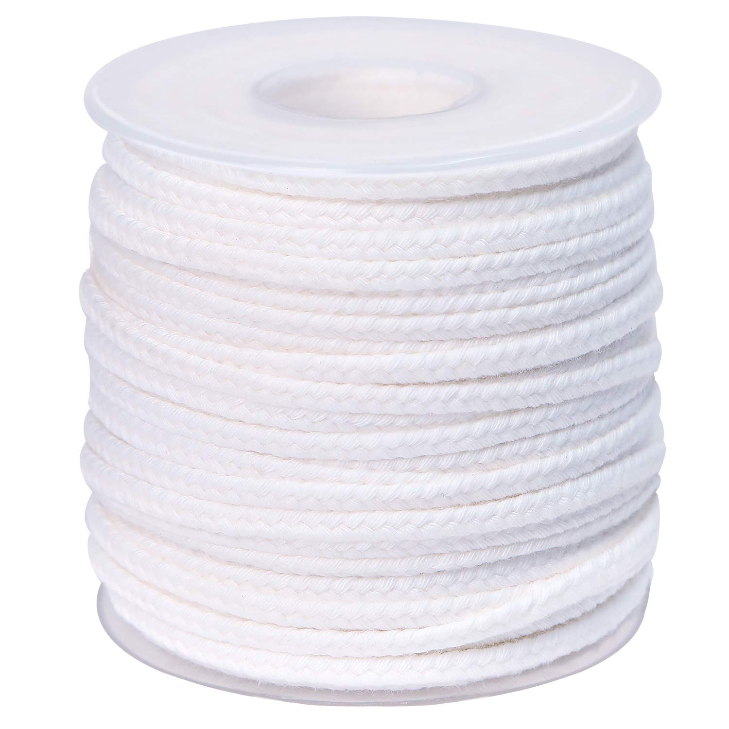 Cotton Candle Wick Wix Spool 200 ft Braided Candle Thread Wick Roll 35 Ply  Woven Candle Wicks for Candle Making in Max Dia 3.5 Inch Pillar, Candle Wick  Only (No Metal Tabs) 35 Ply Wicks