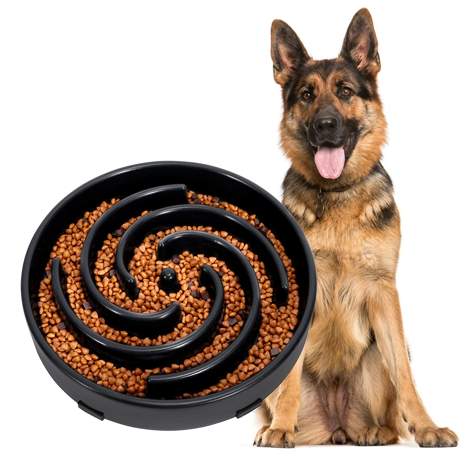Slow Feeder Large Dog Bowls for Large Medium Dog Non Slip Maze Puzzle Bowl  Pet Slower Food Feeding Dishes Interactive Bloat Stop Dog Bowl Preventing