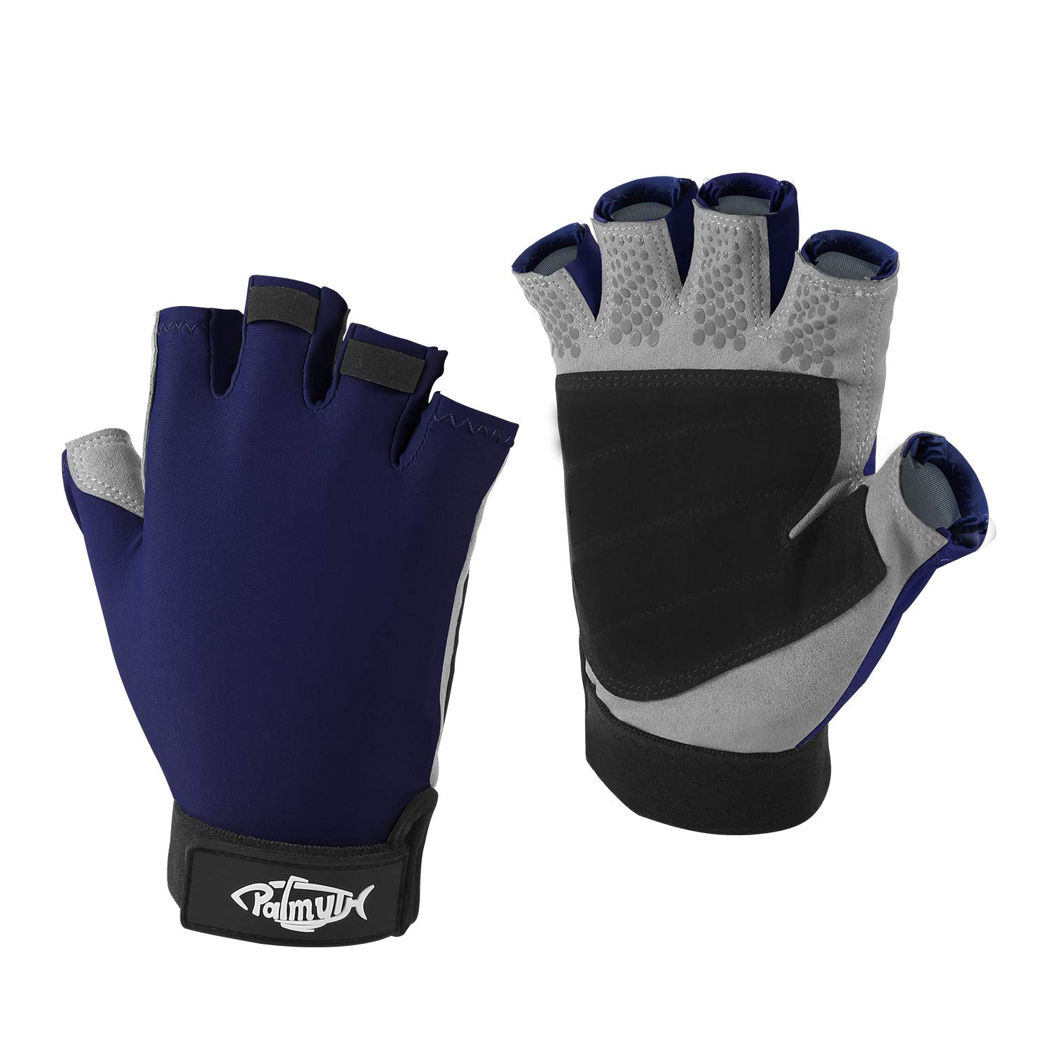 Palmyth UV Fishing Gloves Sun Protection Fingerless Kayaking Glove Men  Women UPF 50+ SPF for