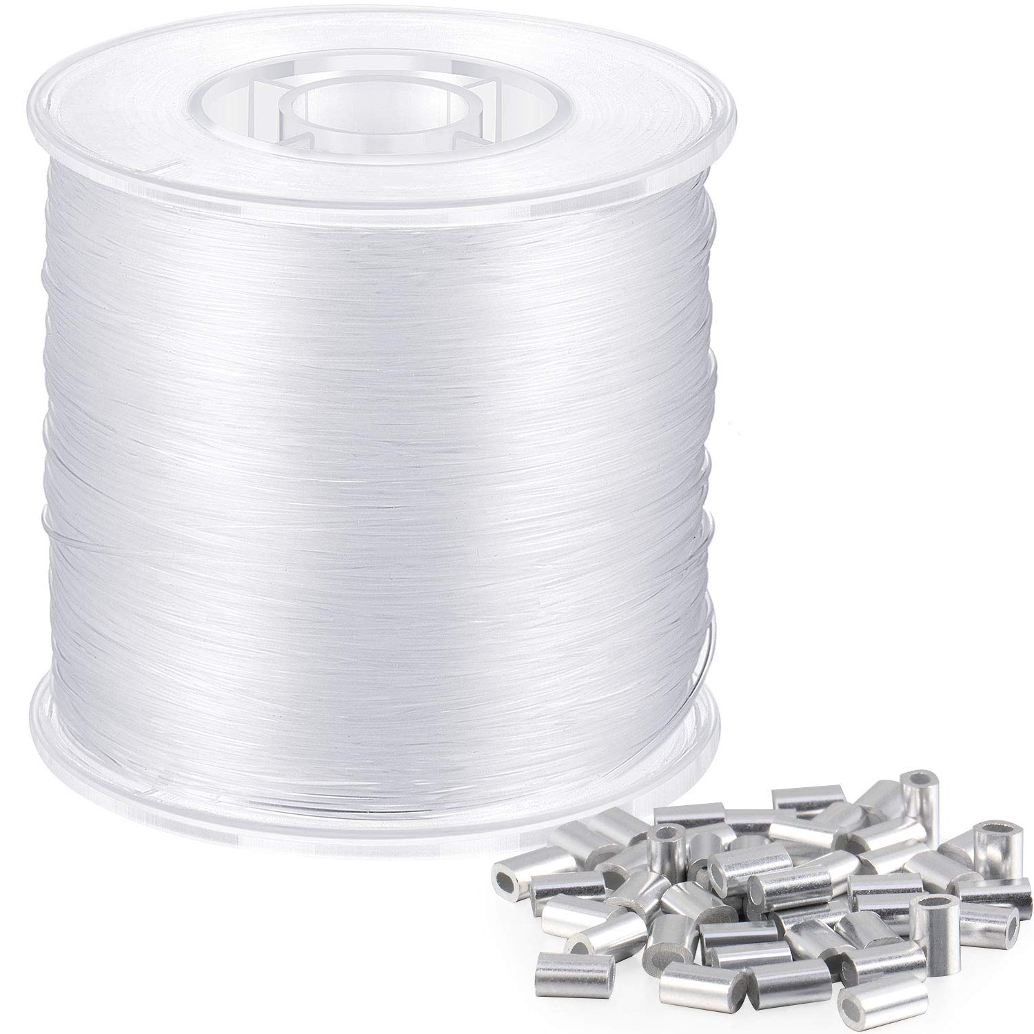 Strong Clear Nylon Fish Wire for Hanging Christmas Decor and 50