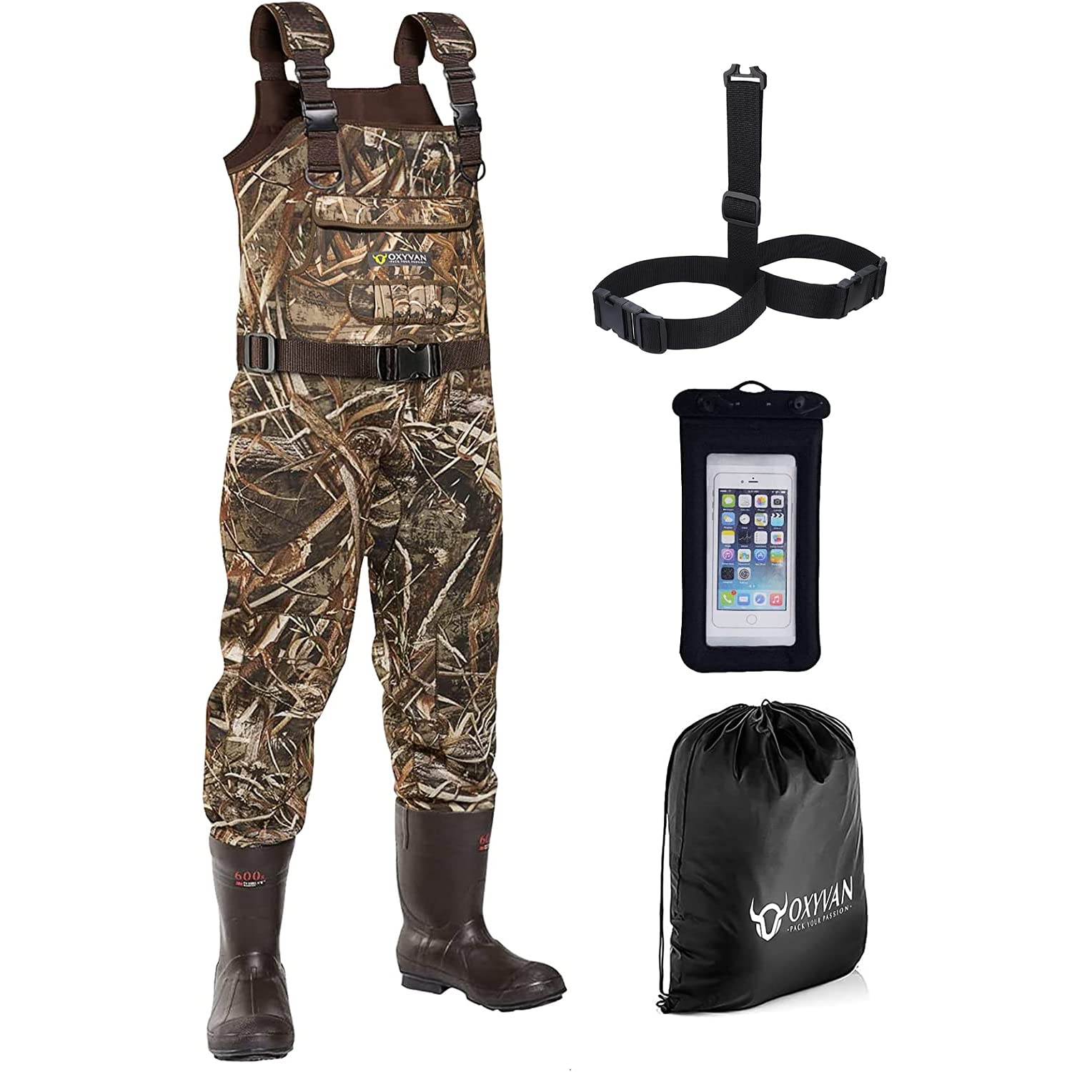 Men Women Fishing Chest Waders for Adult with Boots Hunting