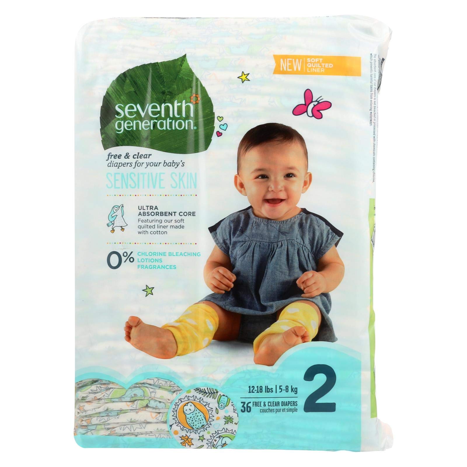 Seventh generation free & clear hot sale baby diapers