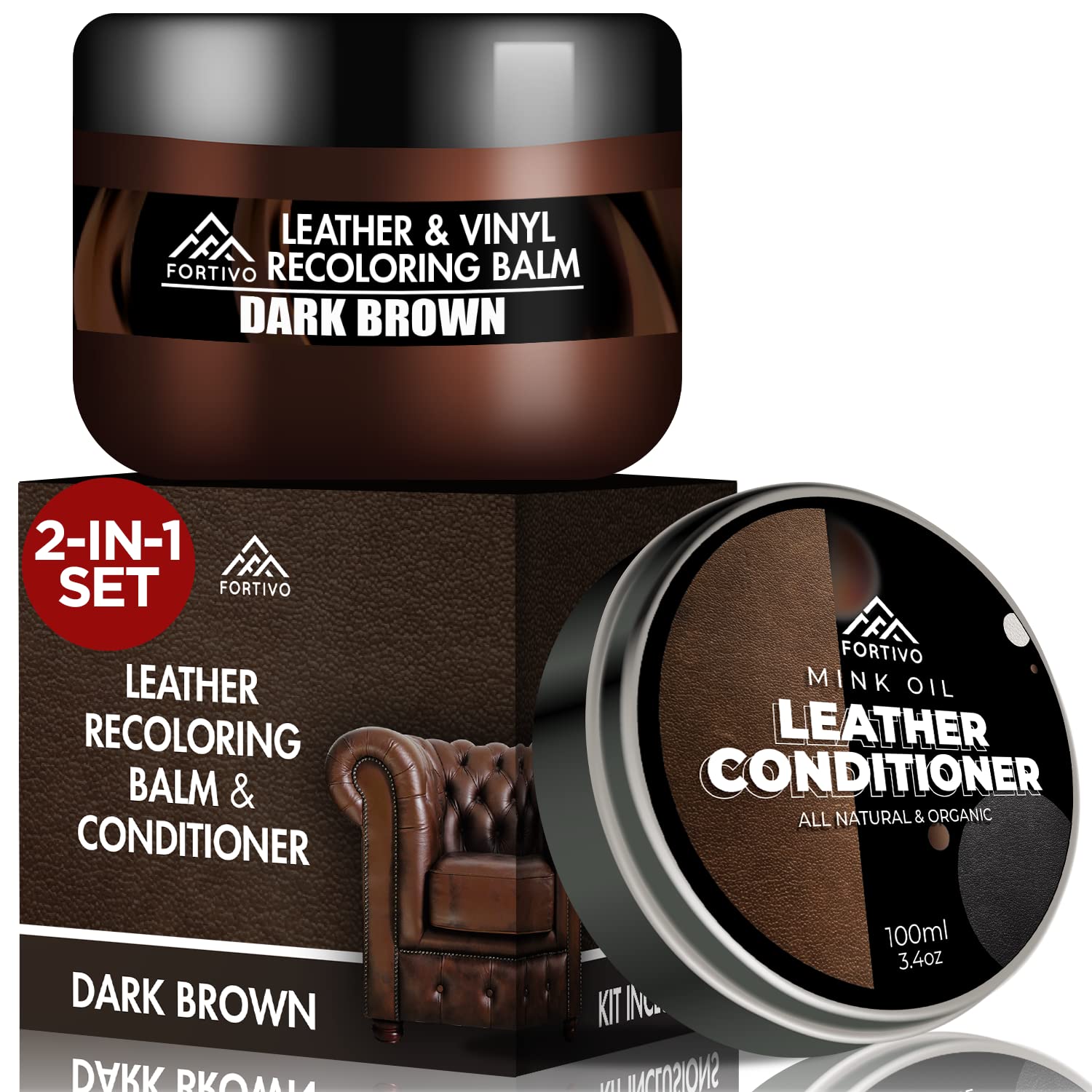 Brown Leather Repair Kits for Couches - Vinyl and Leather Repair
