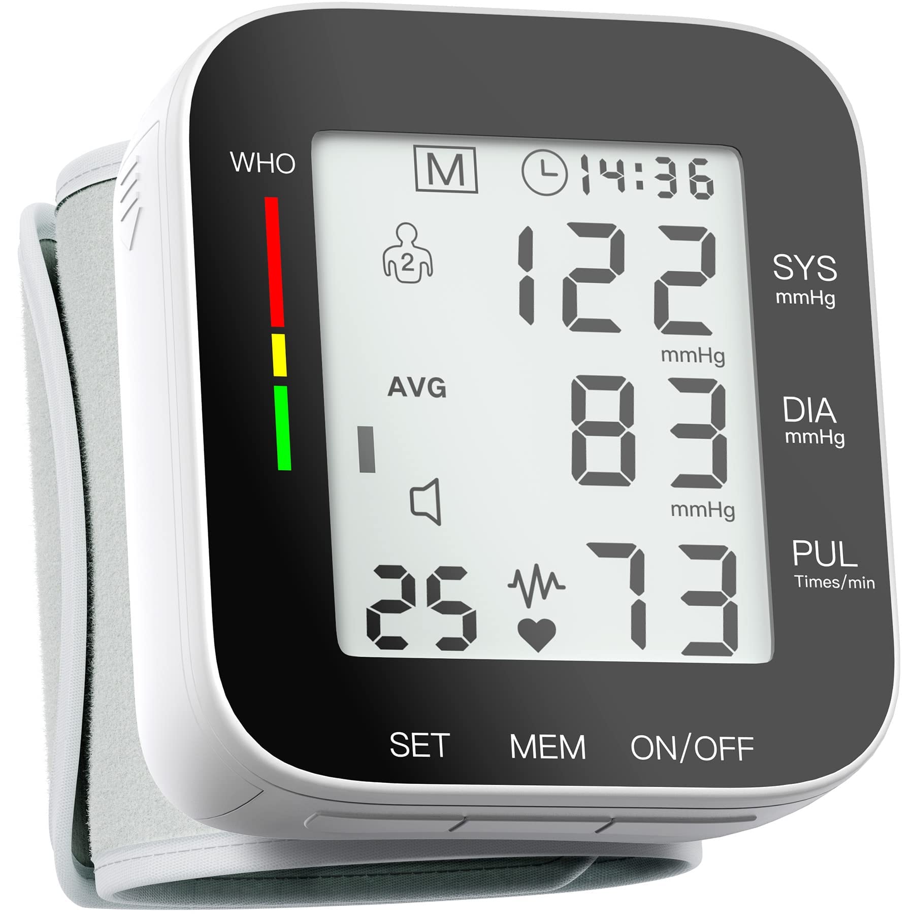 Blood Pressure Monitor Wrist Cuff , Automatic Digital BP Machine