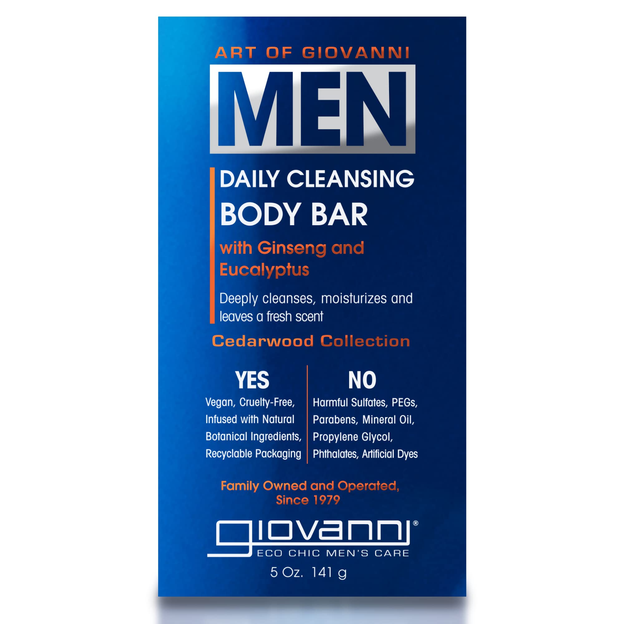 Giovanni Daily Cleansing Men Body Bar - 5 oz