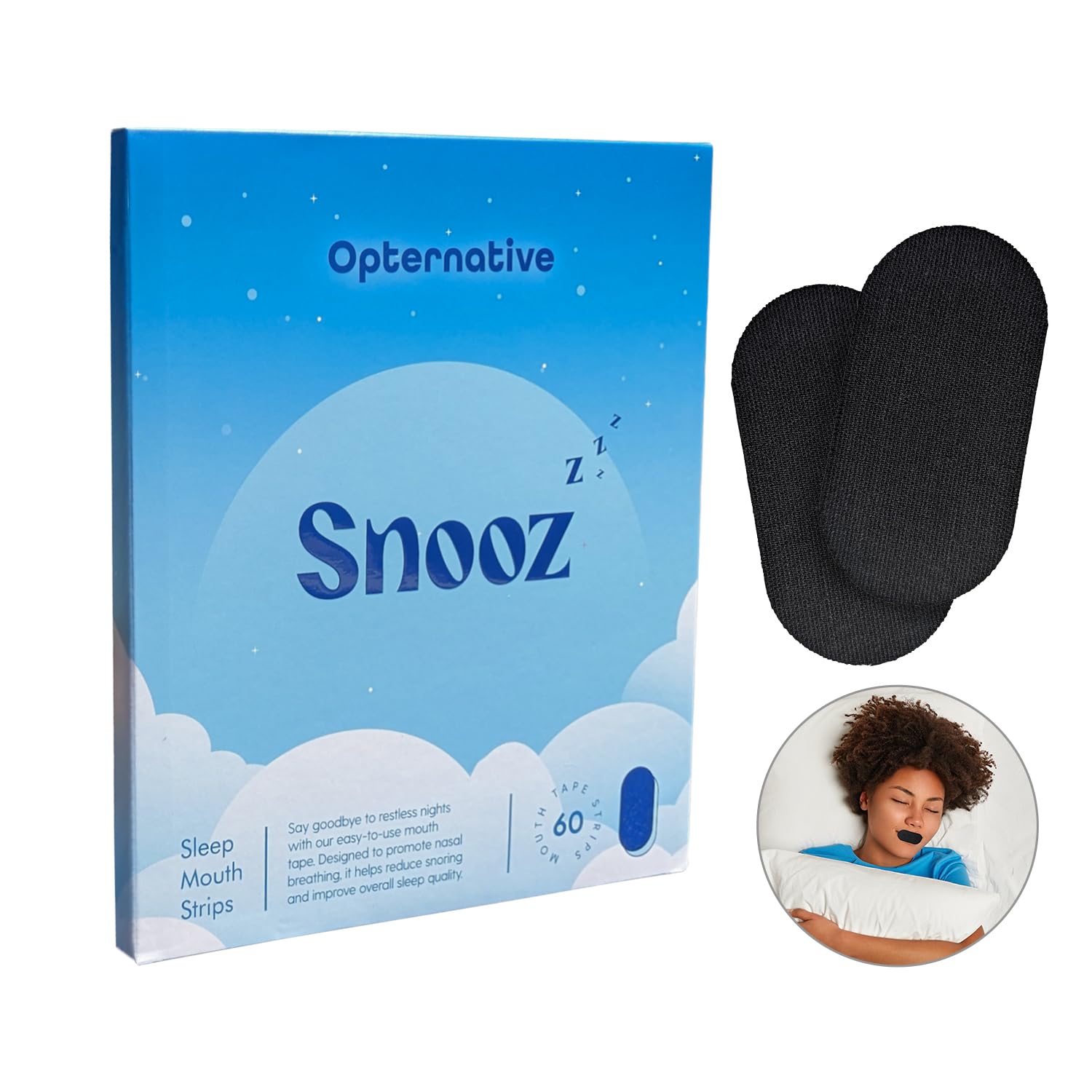 Nose-opening strips for deeper sleep, better oxygen supply 