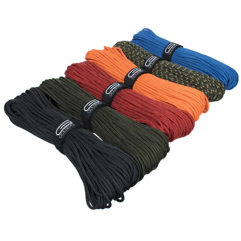 5mm Nylon Braided 50 Foot Black or Green Camping Rope