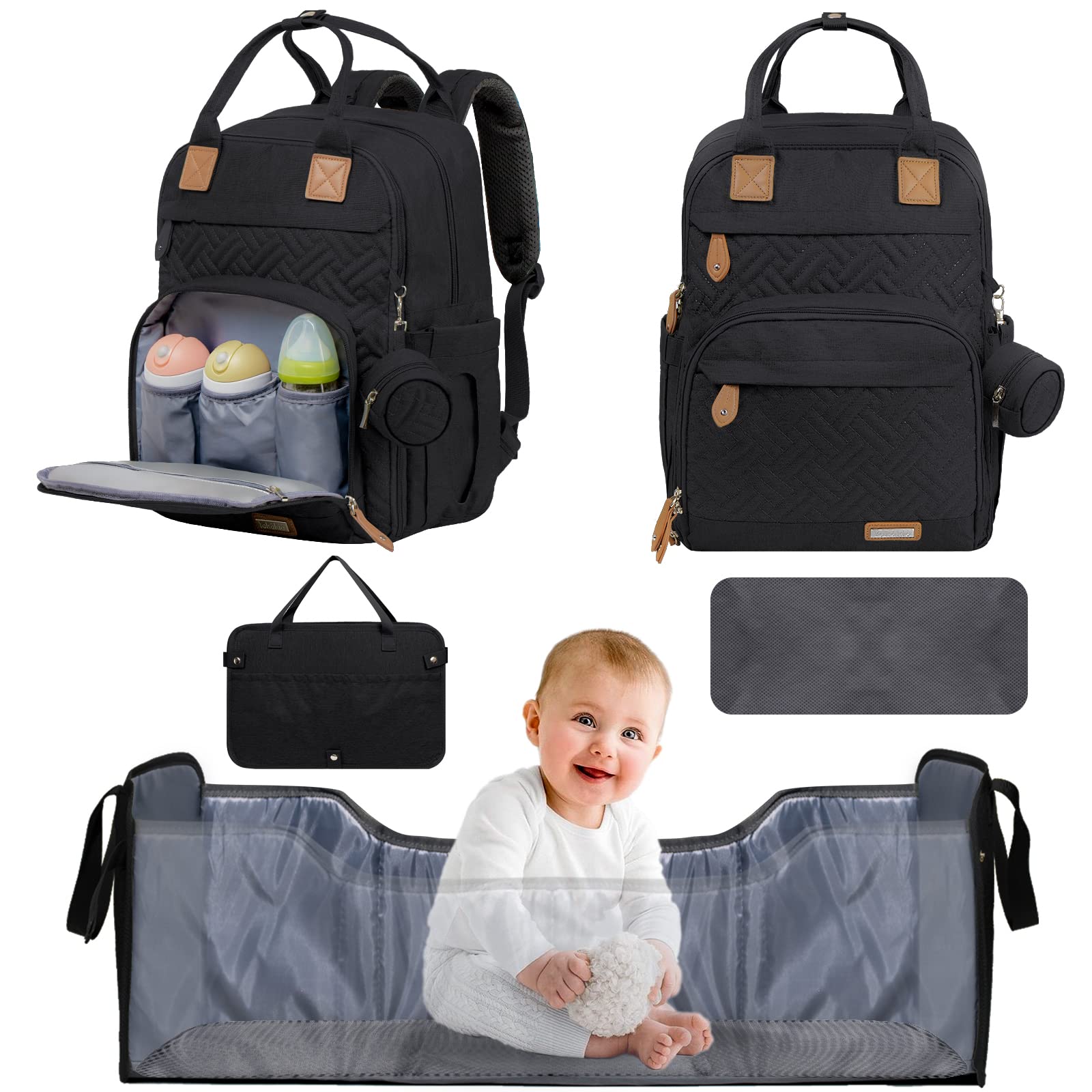 Baby Diaper Bag Backpack with Changing Station Diaper Bags for