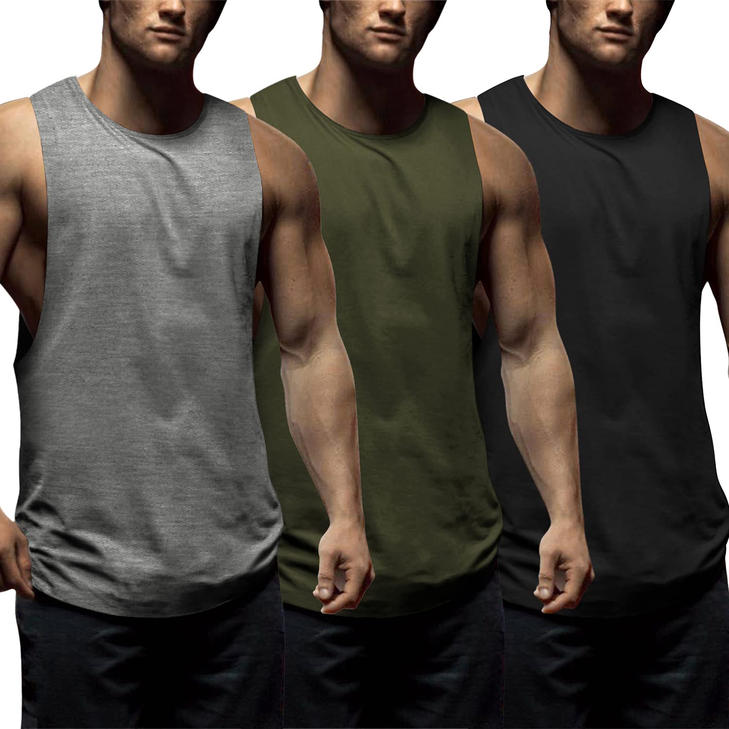 Slim Fit Sleeveless Men's Sports & Fitness Tank Top - Men's Fitness  Apparel, Men's Workout Tank Tops, Vivinch