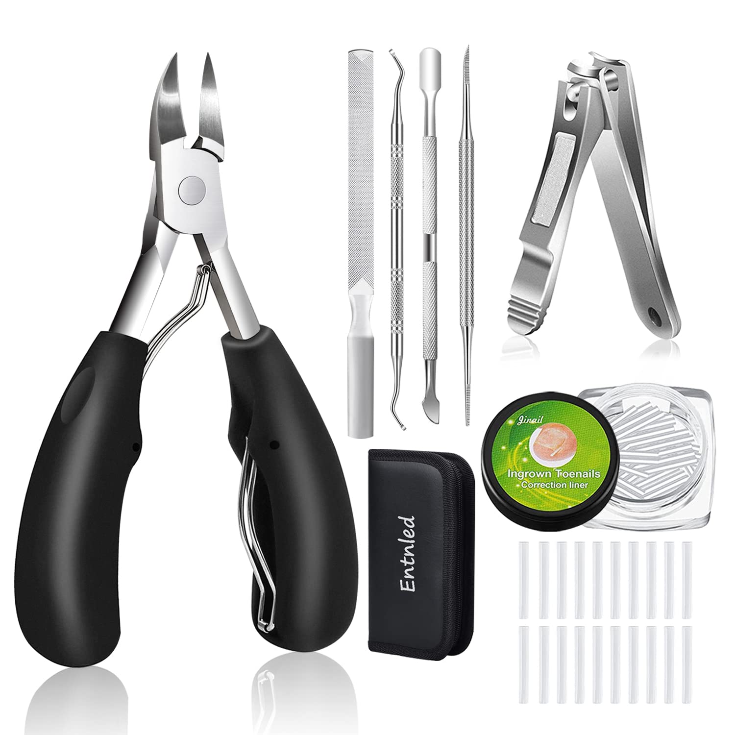 Toenail Clippers for Seniors Thick Toenails, Toe Nail Clippers Set for  Ingrown T