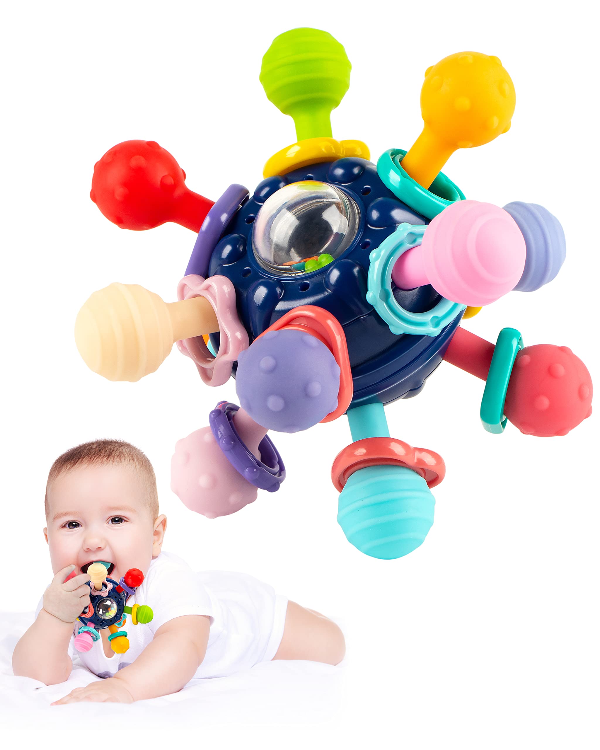 Suction Cup Spinner Toys for 1 Year Old Boy, Spinning top Baby Toys 12-18  Months, First Christmas Birthday Baby Gifts for 1 Year Old Girl, Travel