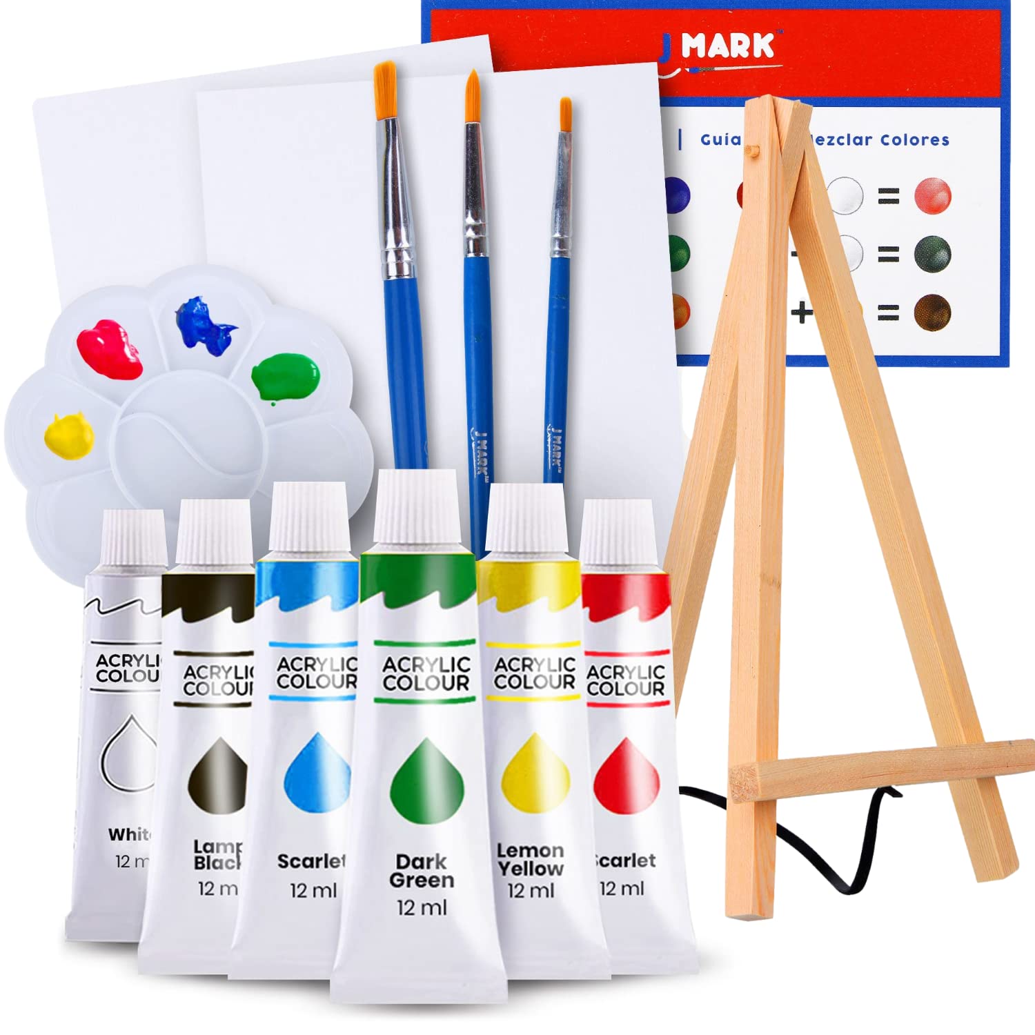 Artkey Pre Drawn Canvas for Painting for Kids, 5 x 7” Printed