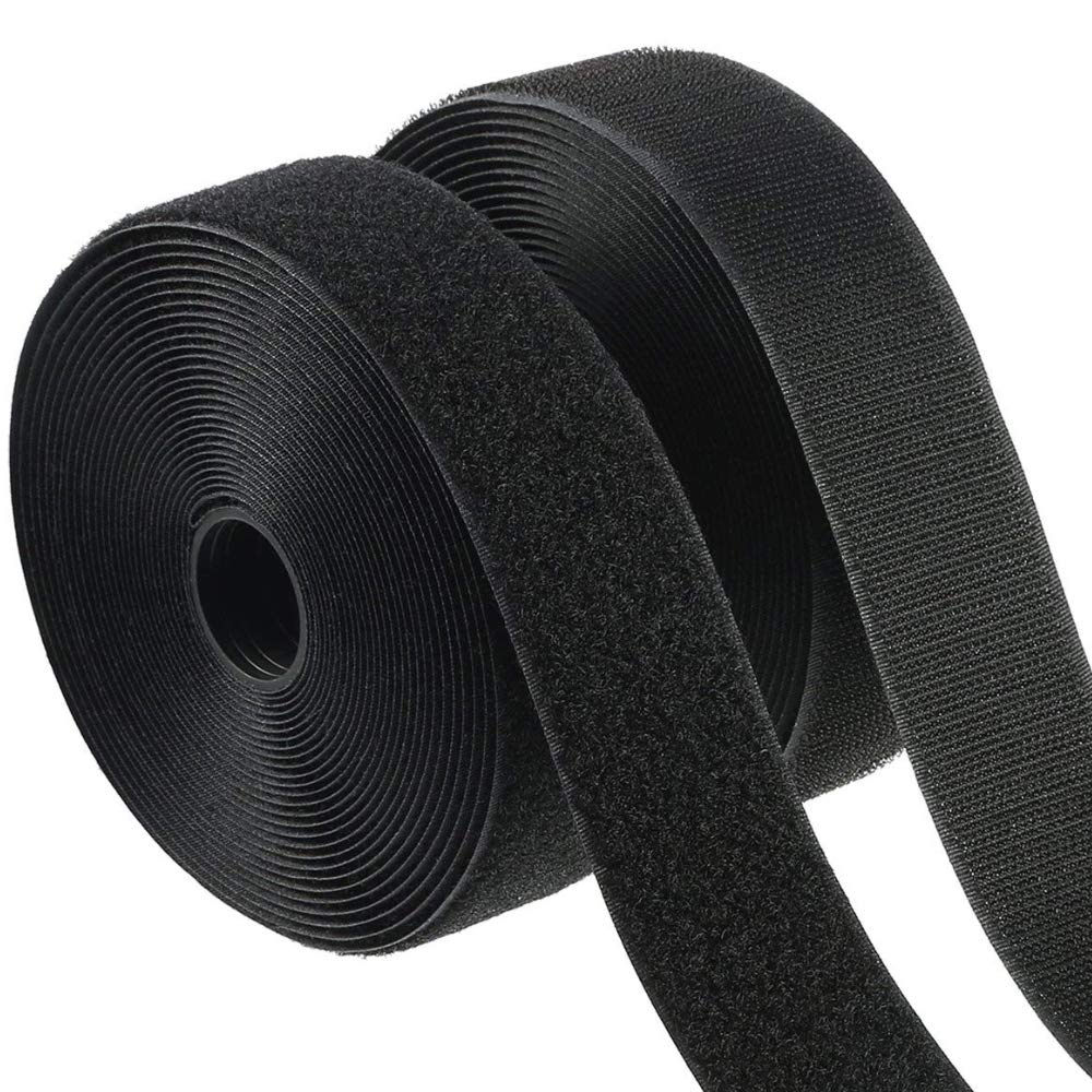 4 Rolls 6 Inch x 10 Feet Hook and Loop Tape Strips with Adhesive