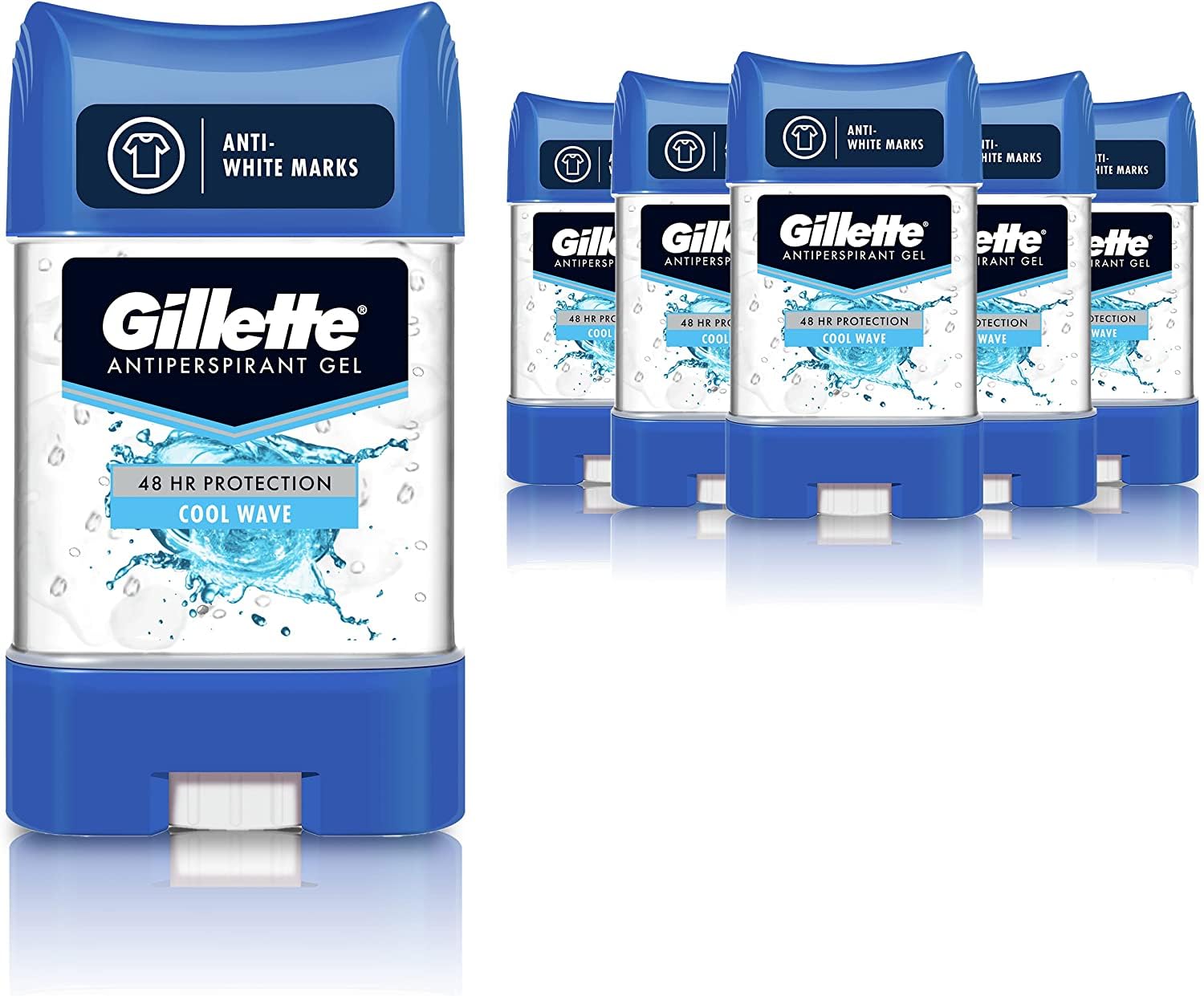 Gillette Antiperspirant and Deodorant for Men, Clear Gel, Cool