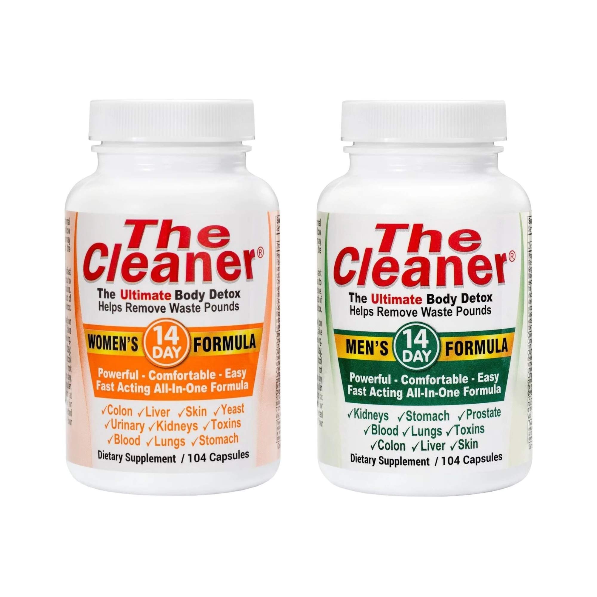 The Cleaner - 14-Day Women's Formula - Ultimate Body Detox (104 Capsules)