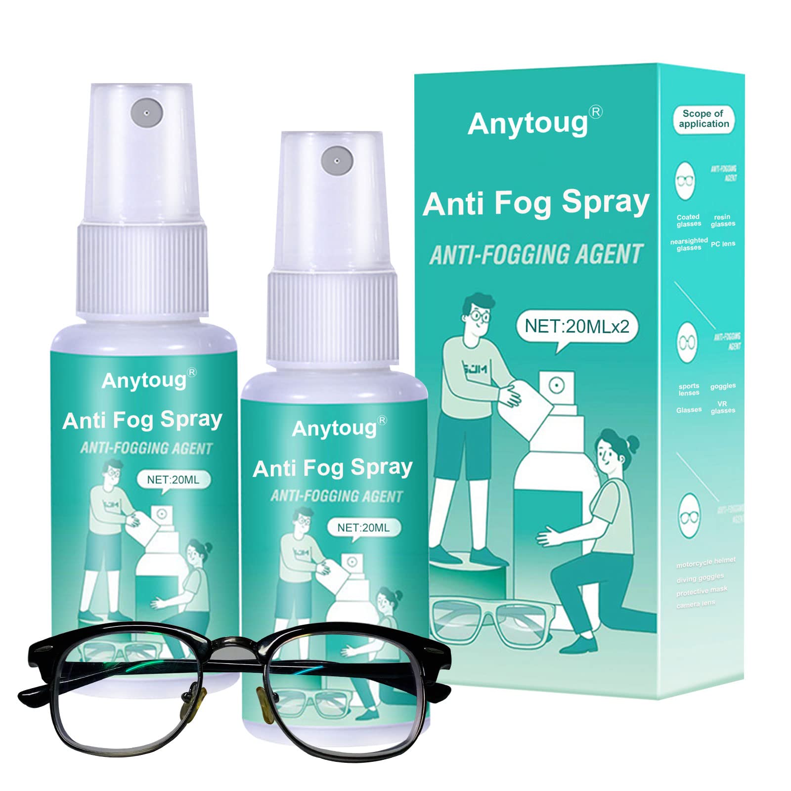Anti Fog Spray For Windshield Glasses Anti Fog Spray Long-Lasting