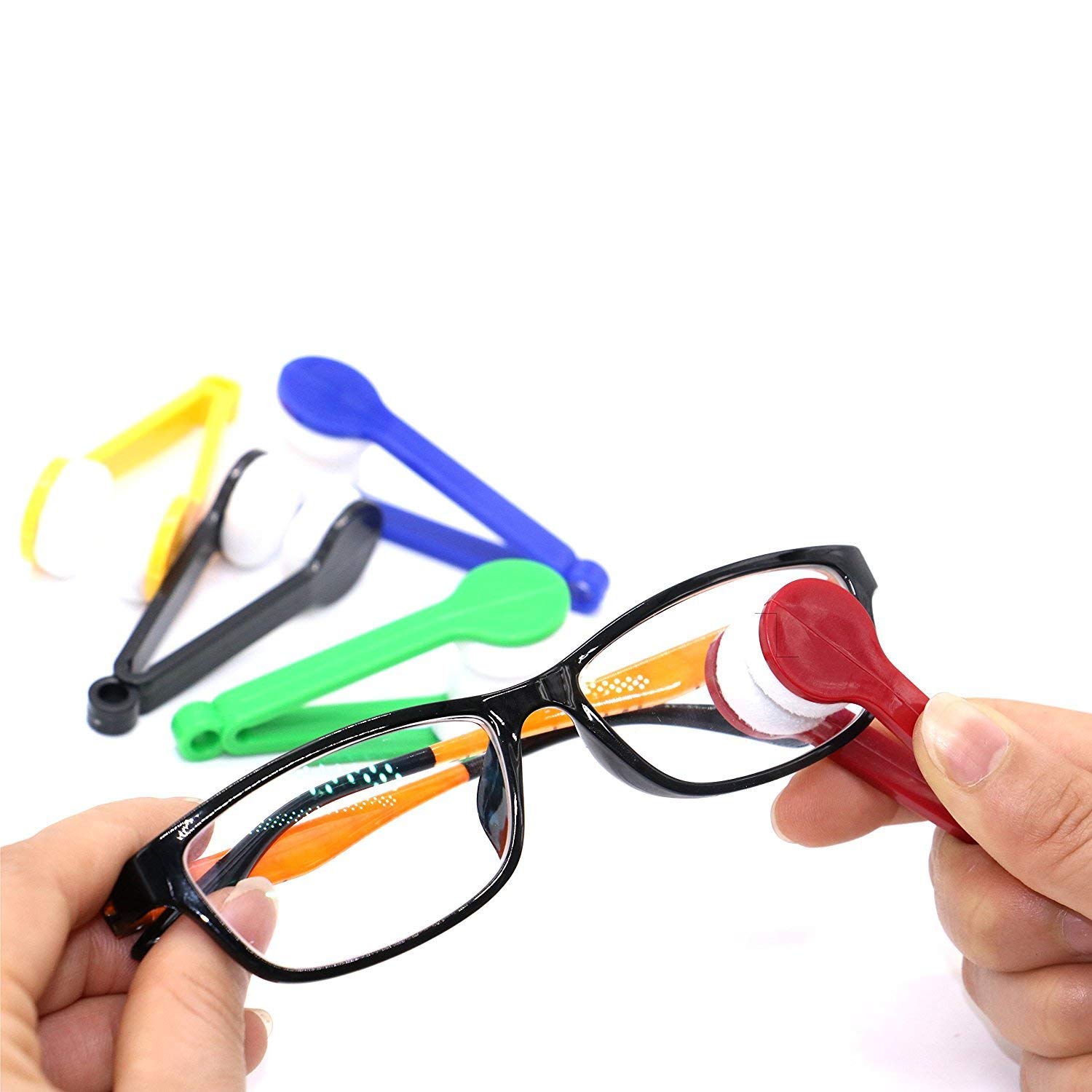 Mini Microfiber Glasses Eyeglasses Cleaner Eyeglass Cleaner Spectacles Cloth Cleaner Cleaning Clip Microfiber Mini Sunglasses Cleaner Eye Glasses