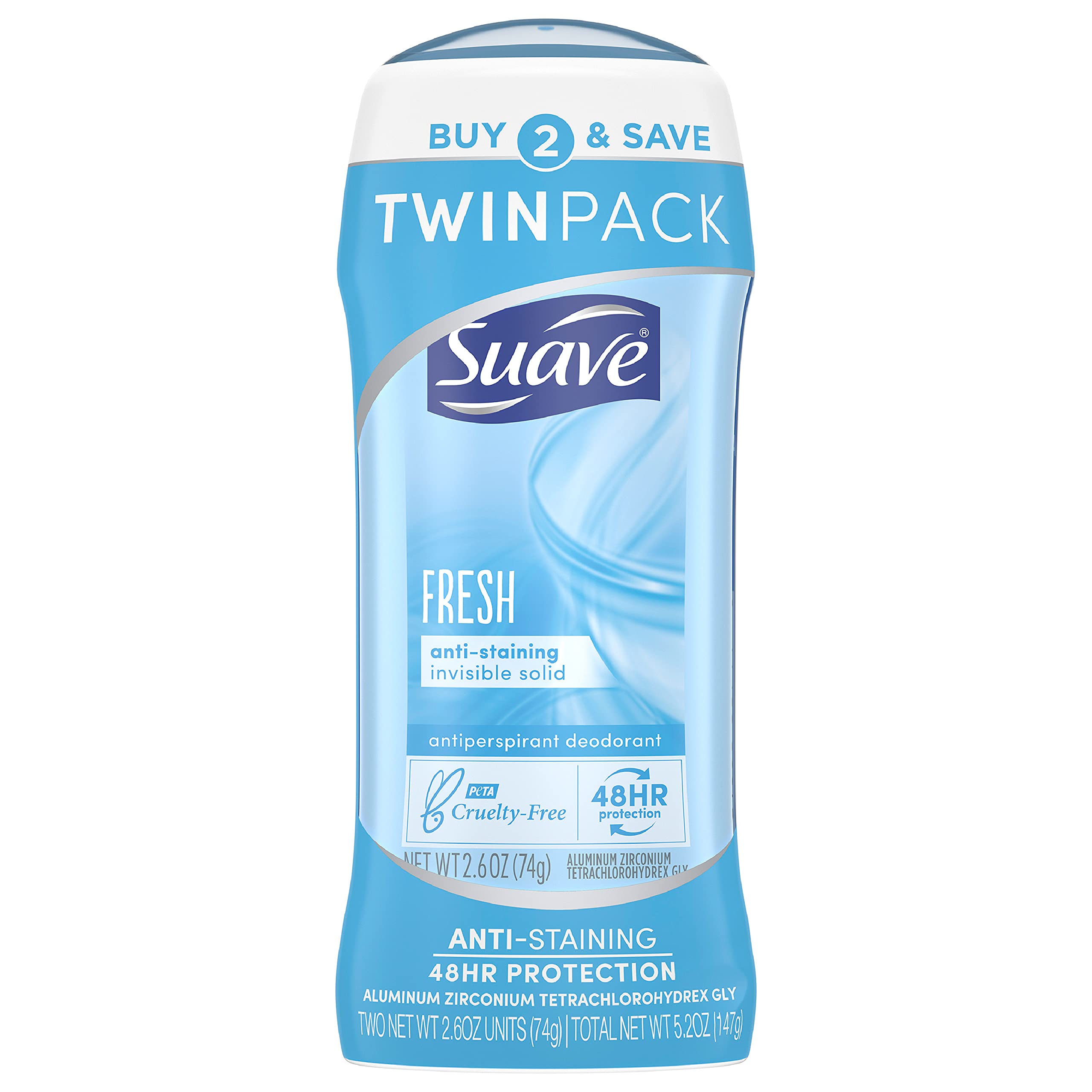 Suave Deodorant Antiperspirant & Deodorant Stick 48-hour Odor and