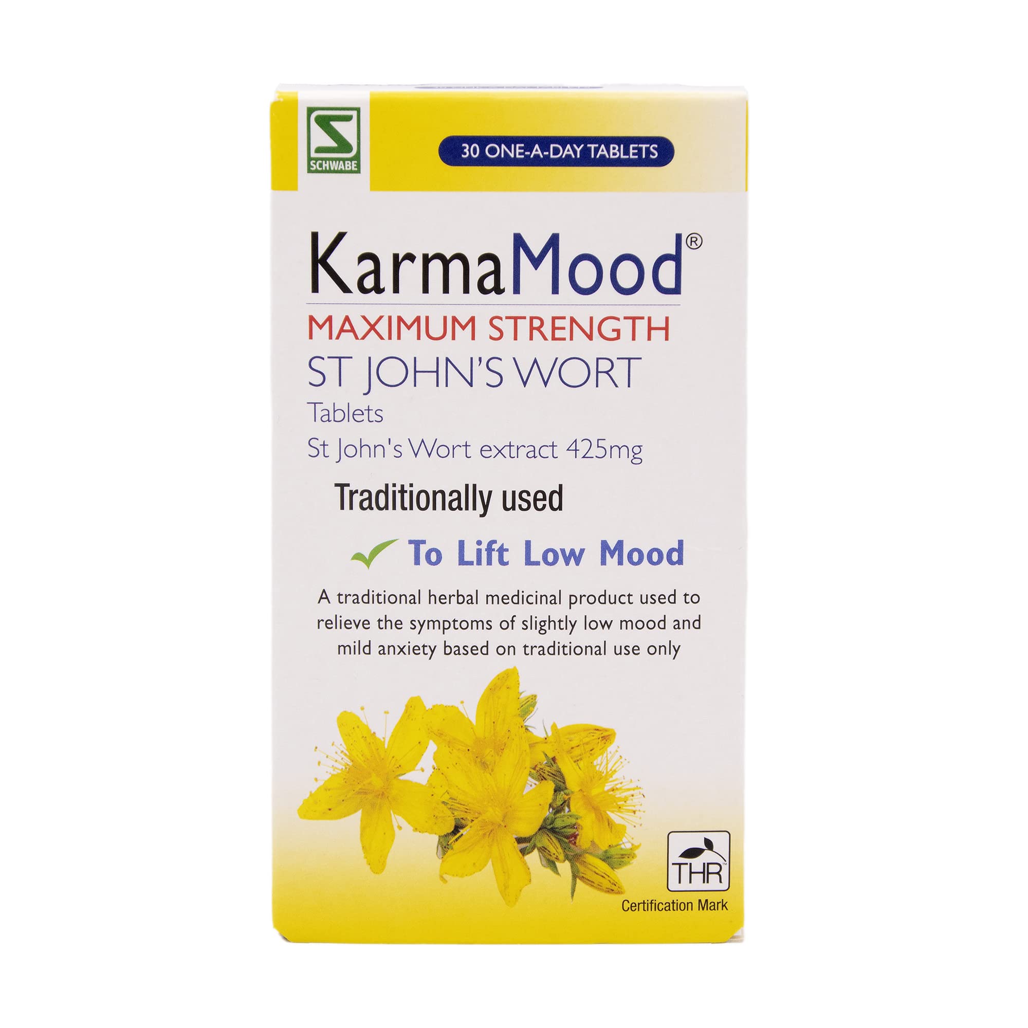 Schwabe KarmaMood Maximum Strength St John's Wort Extract 425mg