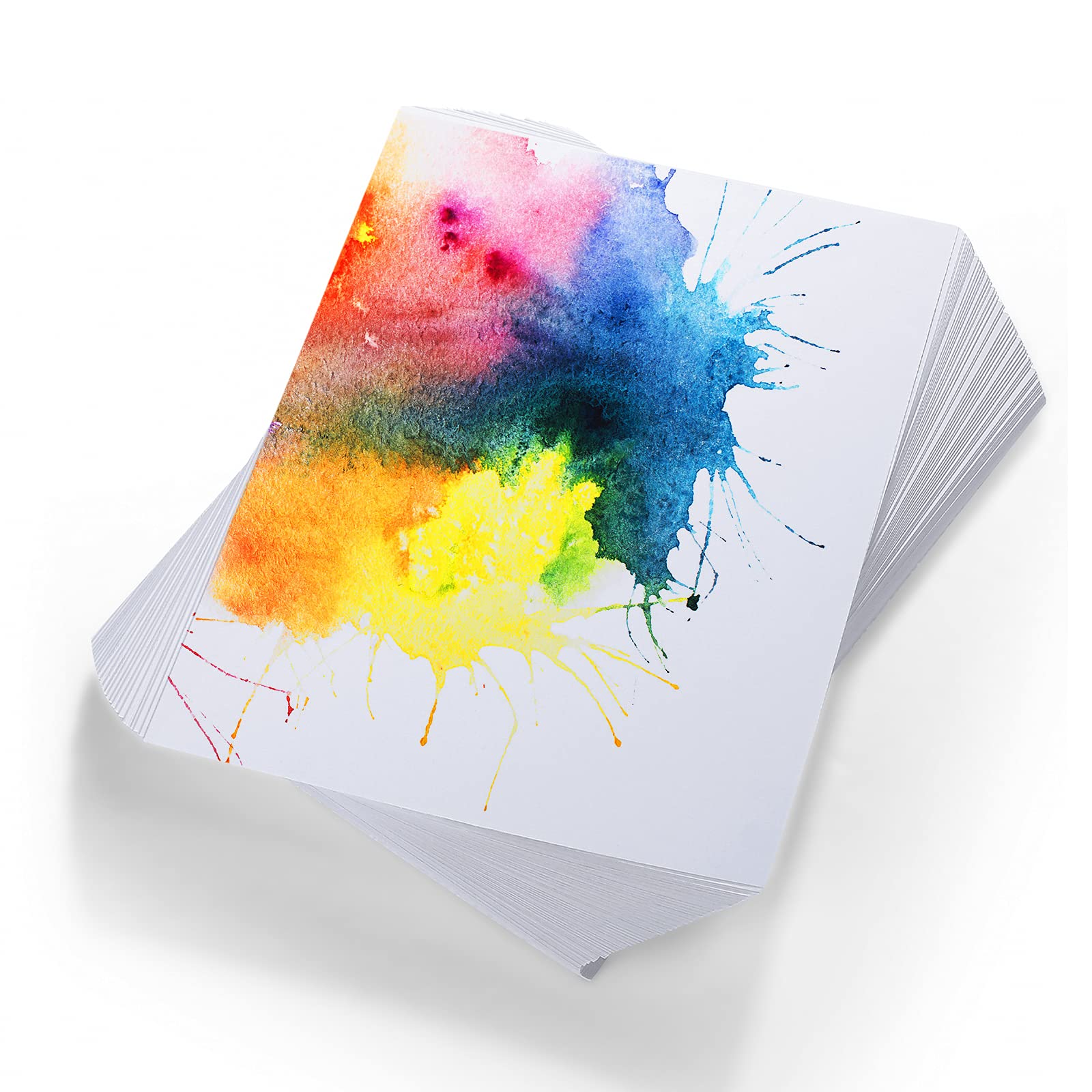 60 Sheets Watercolor Paper White Cold Press Paper Pack for Kid Child  Watercolor Drawing Student Artist (230g, 5 x 7 Inch) 230g 5 x 7 Inch